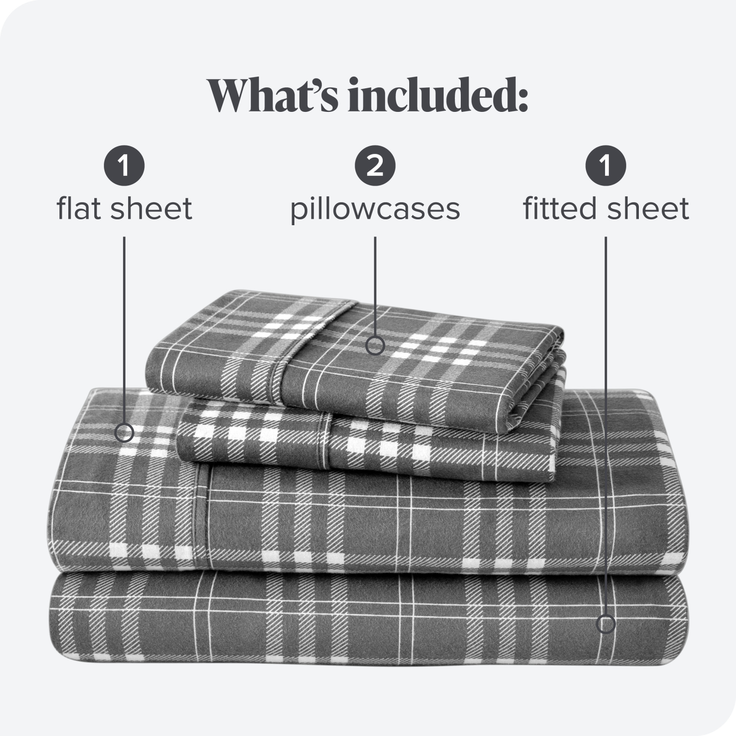 Bare Home Flannel Sheet Set 100% Cotton, Velvety Soft Heavyweight - Double Brushed Flannel - Deep Pocket