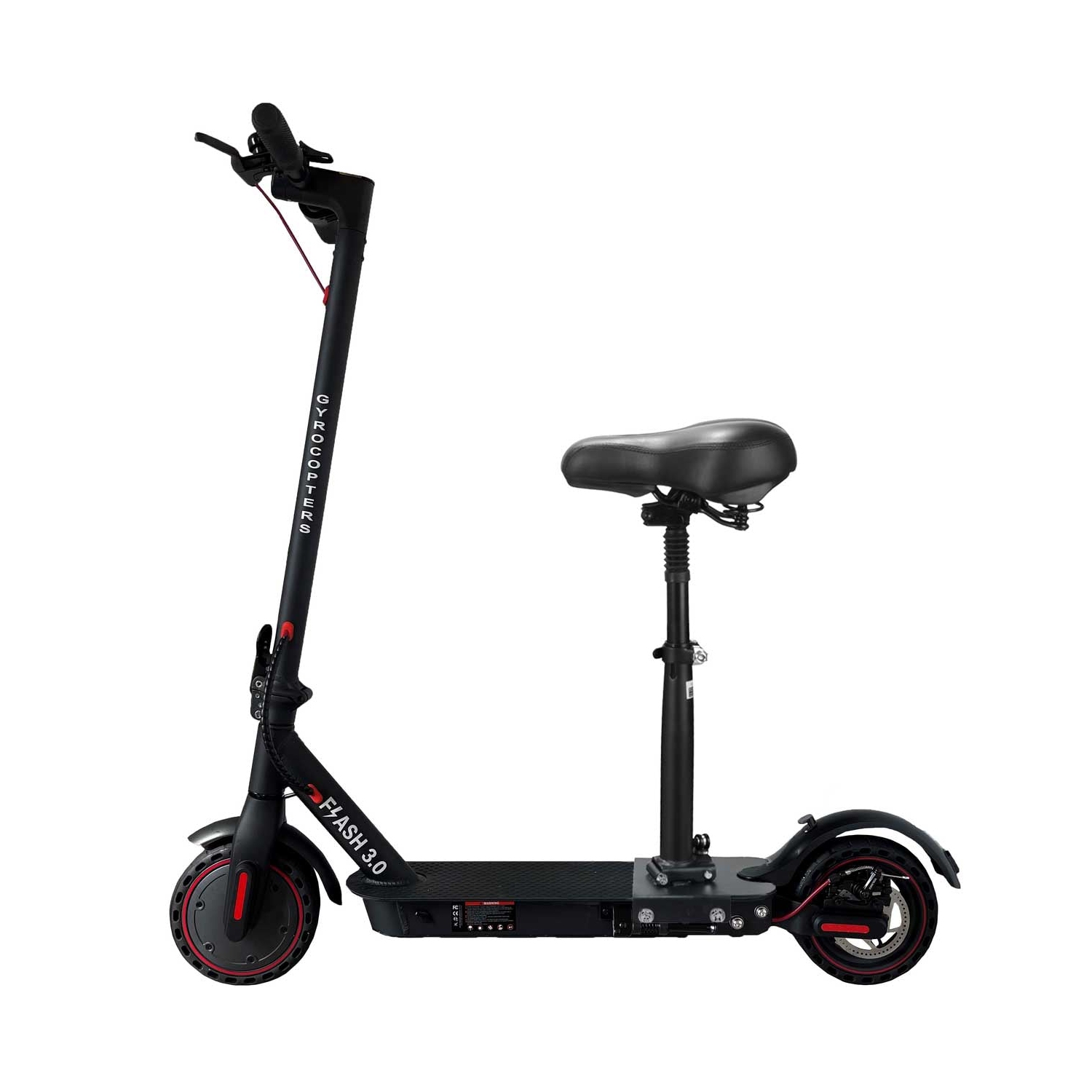 Siège de trottinette électrique Gyrocopter-Flash, conception confortable d'absorption des chocs bidirectionnelle