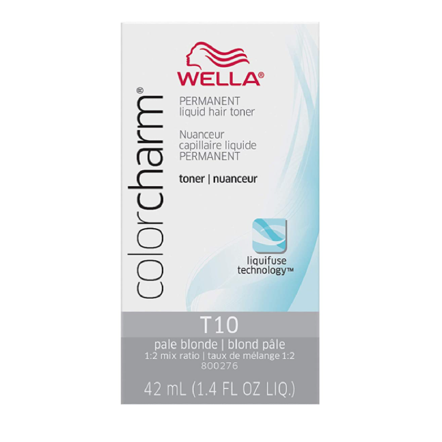 Wella ColorCharm Permanent Liquid Hair Toner T10, 42mL