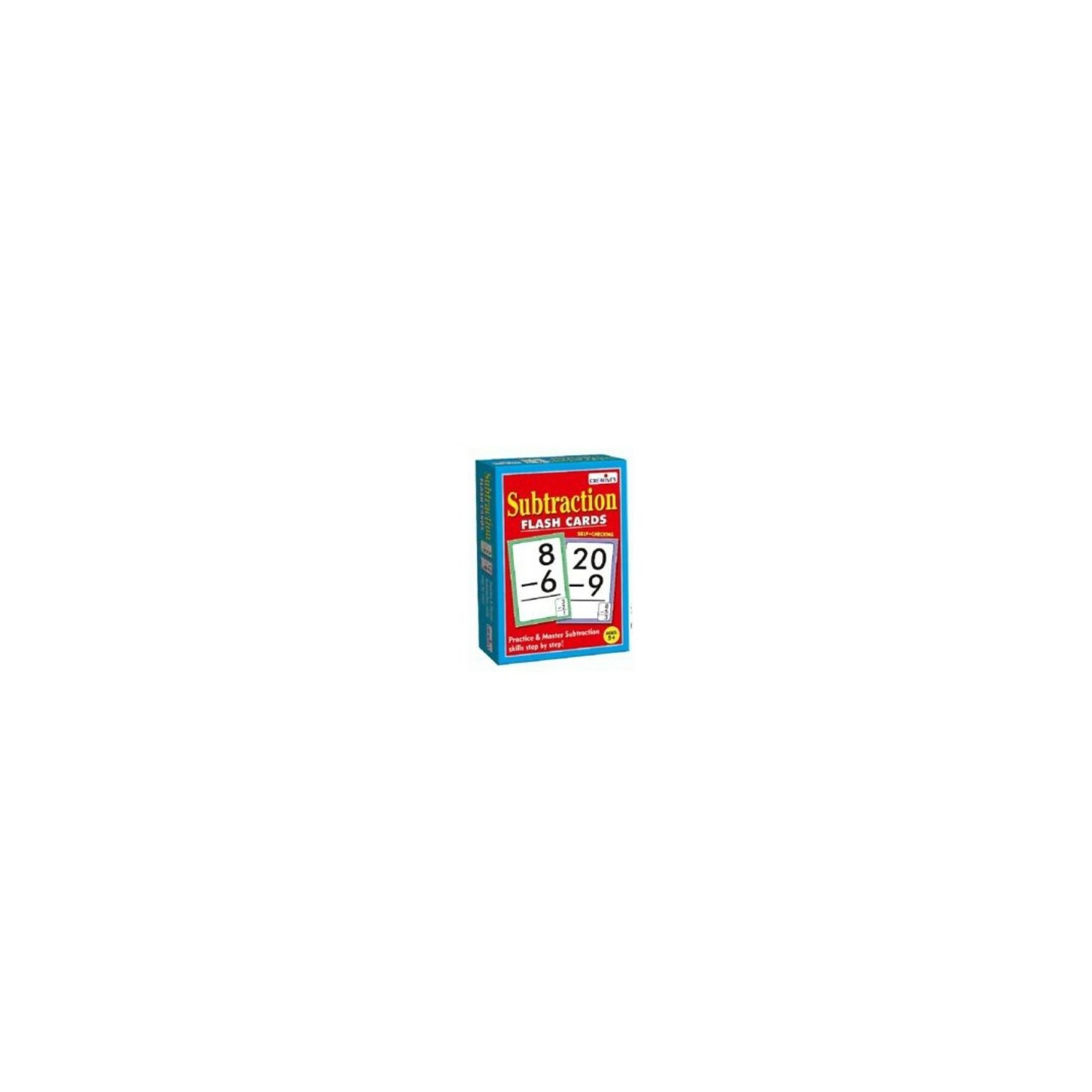 Educational Subtraction- Group games Flash Card- Large, durable card- 40 Cards
