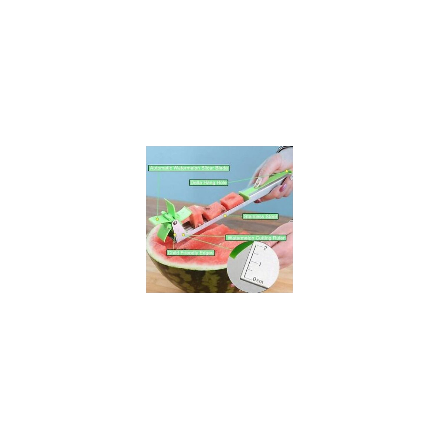 Watermelon Cutter Multi Melon Fruit Slicer Cutting Machine Stainless Steel Tool