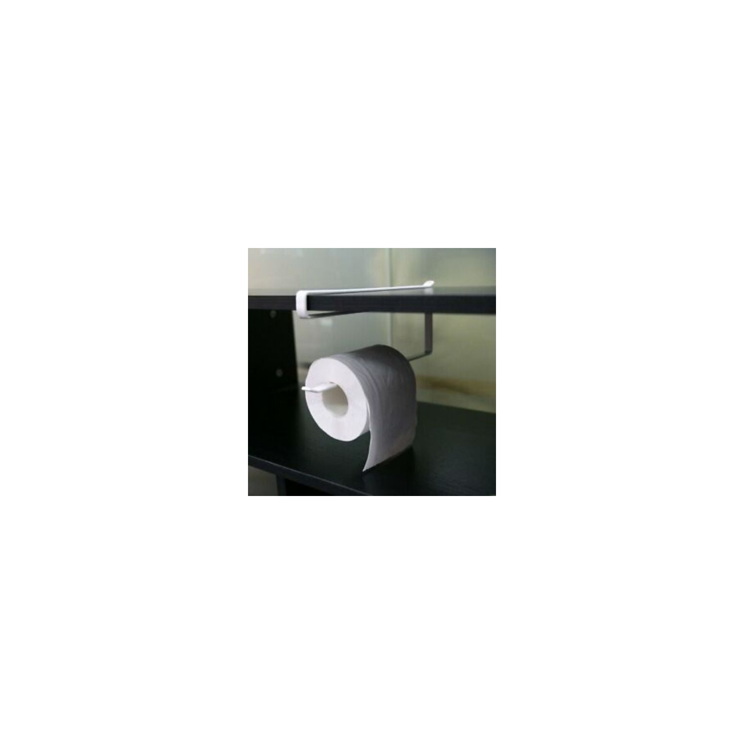 Porte-rouleau porte-accessoires tablette sous l’armoire porte-serviettes en papier