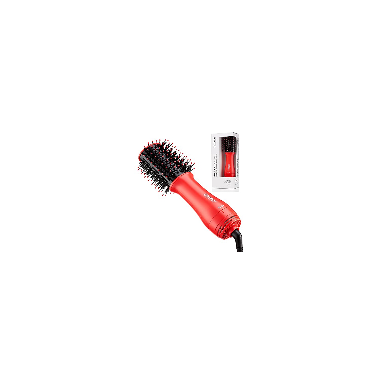 Izutech TORO Portable 2-IN-1 Hair Dryer with Volumizing Brush