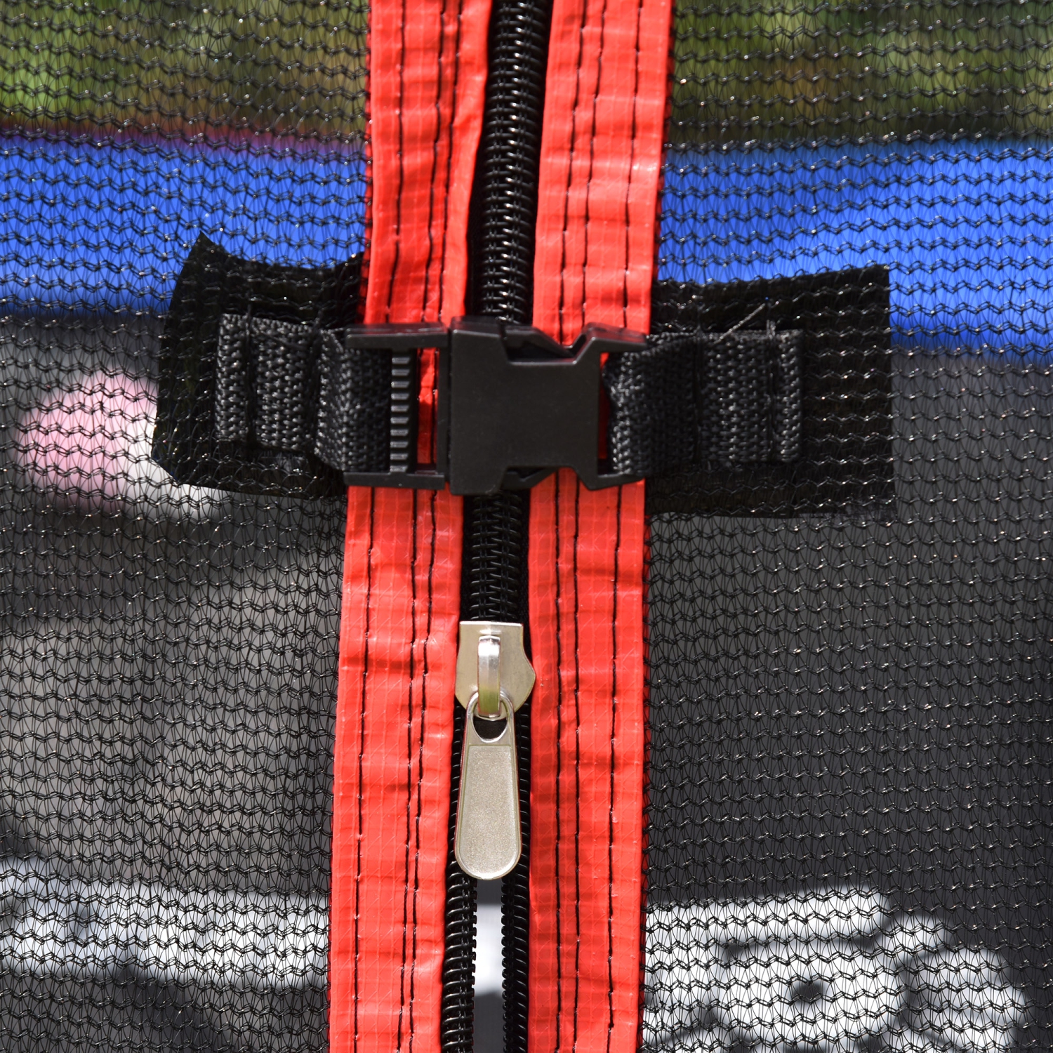 Outsunny 84.75" Kids Trampoline 7 FT Indoor Outdoor Trampolines with Safety Net Enclosure Built-in Zipper Padded Covering, for Boys and Girls, Red