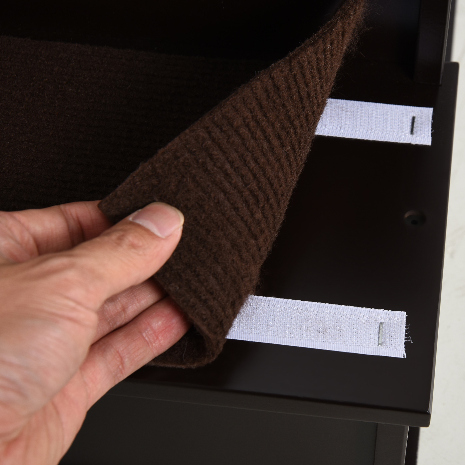 PawHut Pet Stairs Dog Steps for High Bed, 4 Levels Dog Stairs for Car, Wooden Cat Ladder with Non-Slip Carpet, 15.7" L x 23.2" W x 21.3" H, Dark