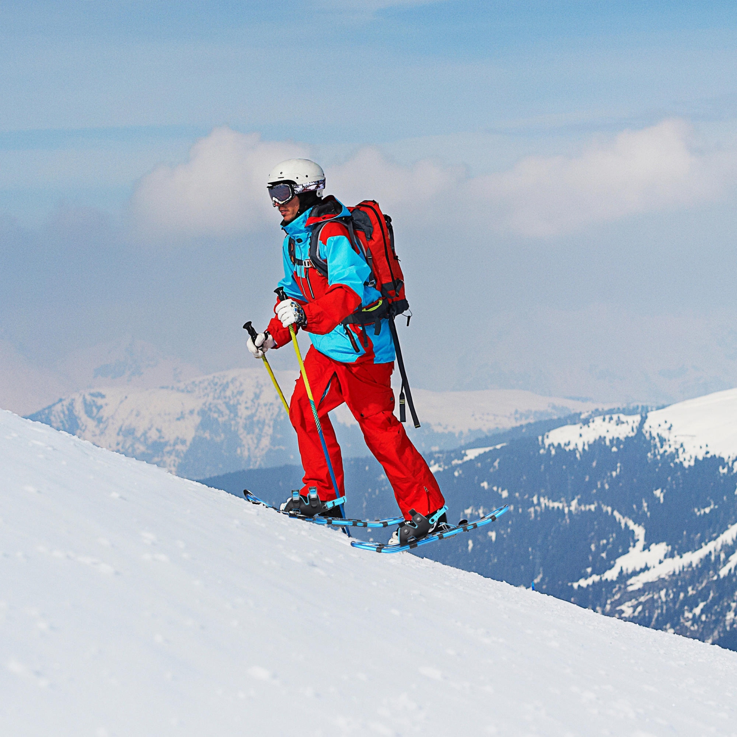Raquettes tout-terrain en aluminium légères pour hommes PHAT, dames, attache entièrement réglable, traction à crampons et soulèvement de talon -