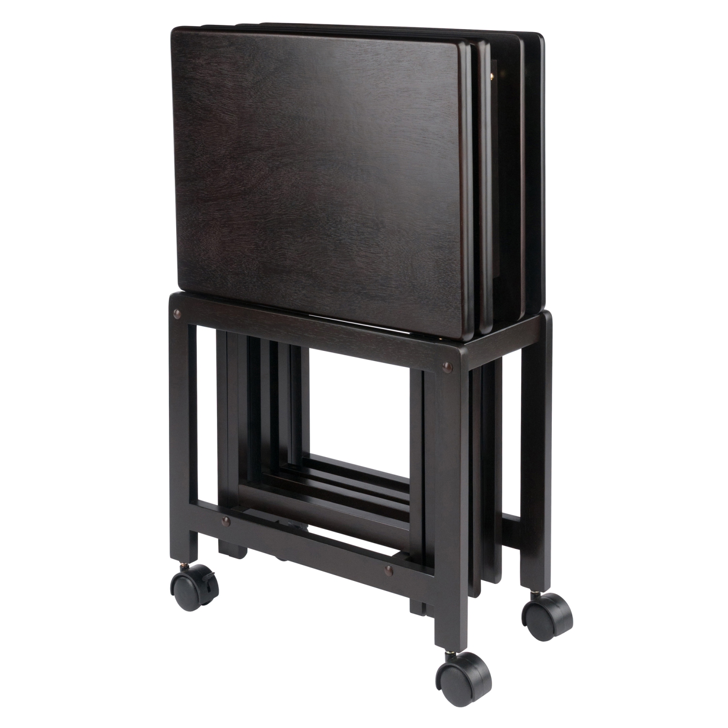 TarruBoutique Allen 5-Pc Snack Table Set, Coffee