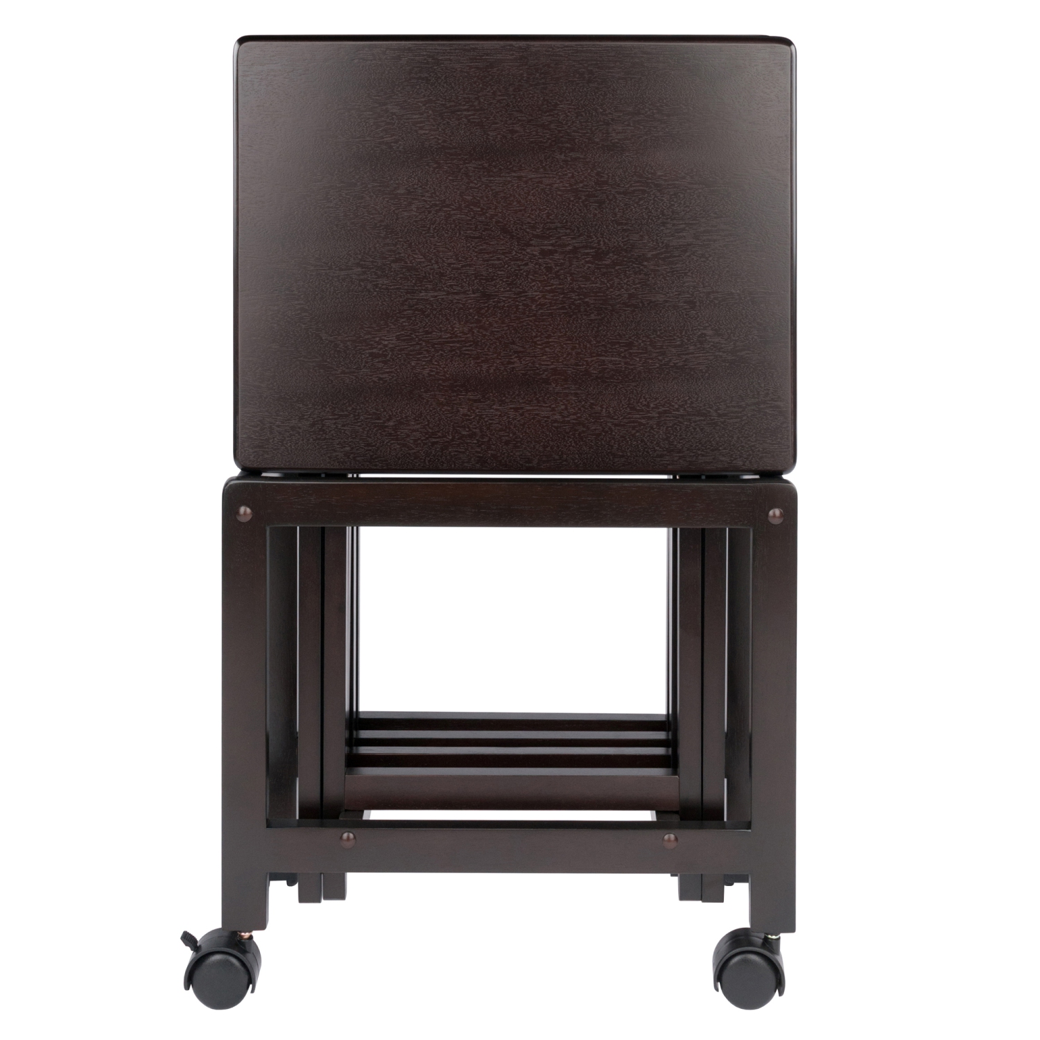 TarruBoutique Allen 5-Pc Snack Table Set, Coffee