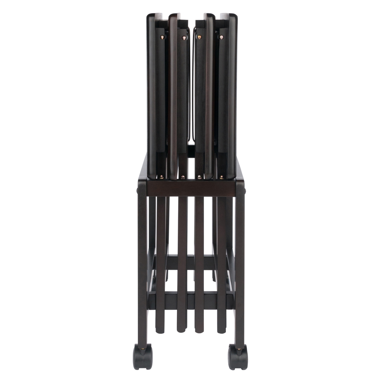 TarruBoutique Allen 5-Pc Snack Table Set, Coffee