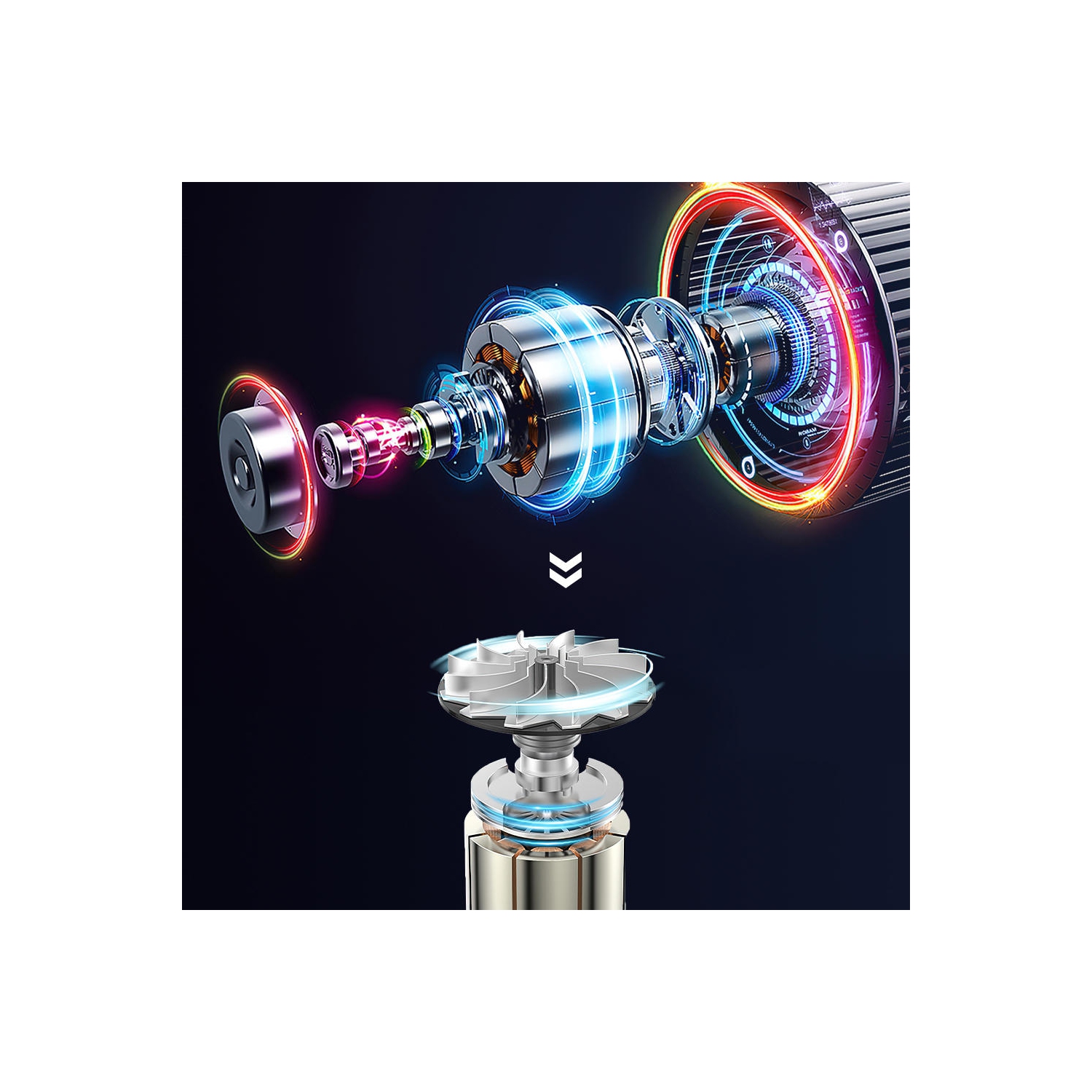 5.3k Pa Mini aspirateur de voiture portable 120 ml 80 w avec batterie rechargeable 4000 mAh - PrimeCables®