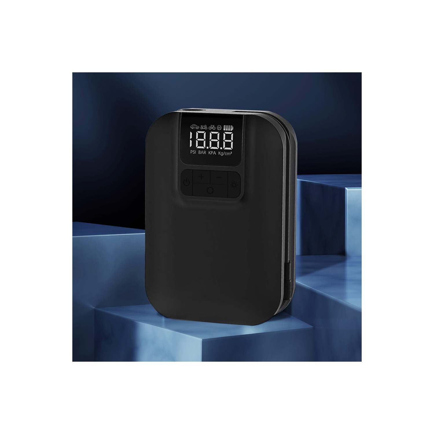 Affichage numérique et contrôle intelligent de la pompe à air électrique portable avec batterie rechargeable de 5 000 mAh, en 4 unités