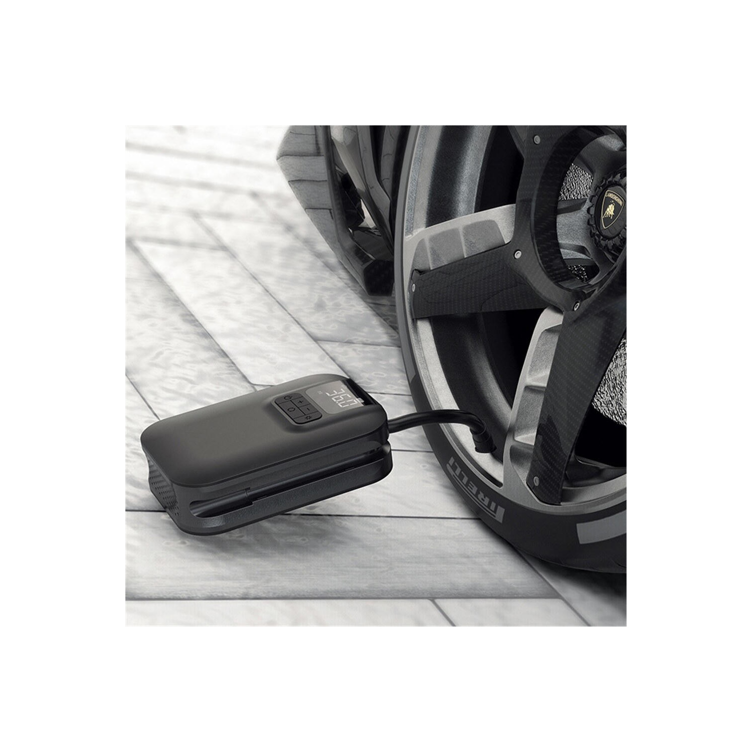 Affichage numérique et contrôle intelligent de la pompe à air électrique portable avec batterie rechargeable de 5 000 mAh, en 4 unités