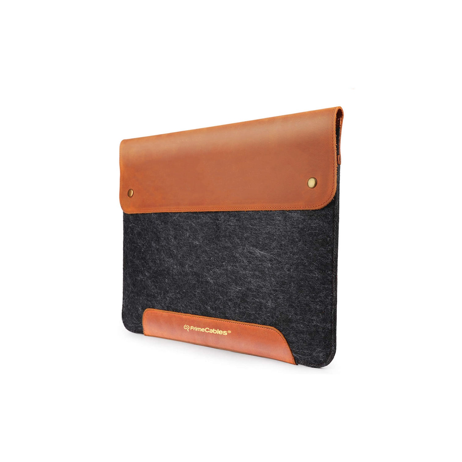 13.3 & 14 inch laptop MacBook 14.56X10.04 inch Genuine Leather and Fleece Laptop Computer Bag Sleeve Slim and Easy to Take