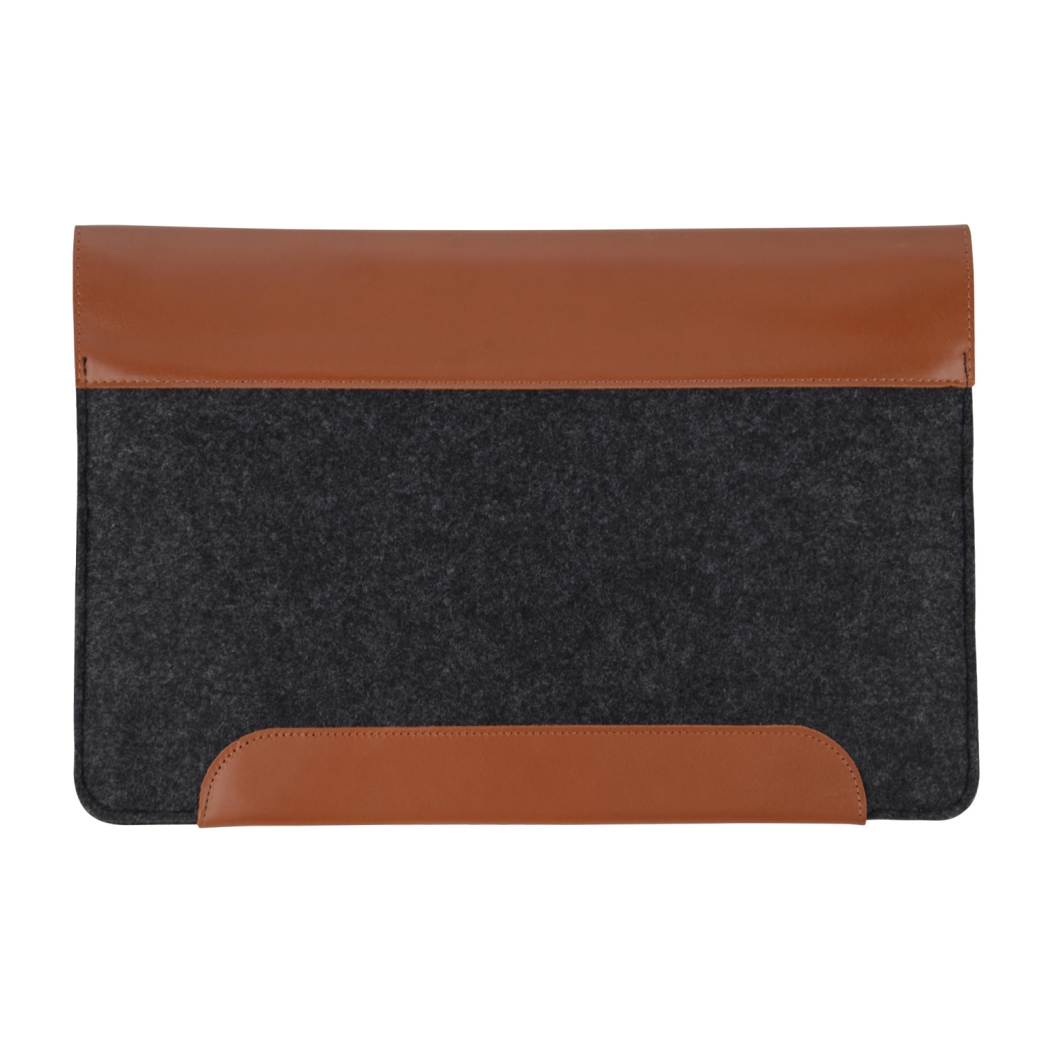 13.3 & 14 inch laptop MacBook 14.56X10.04 inch Genuine Leather and Fleece Laptop Computer Bag Sleeve Slim and Easy to Take