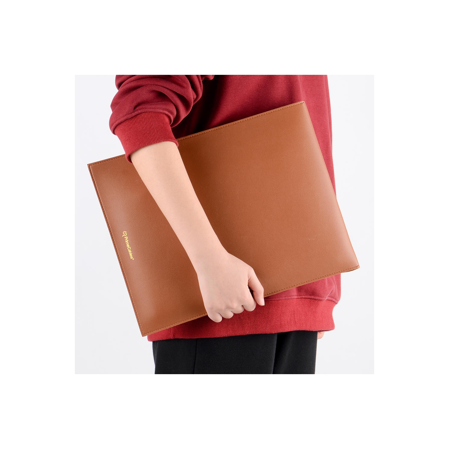 Ultra Slim PU Leather waterproof Computer Task Laptop Bags Sleeve for 13-inch MacBook - PrimeCables®(also can be a mouse pad)