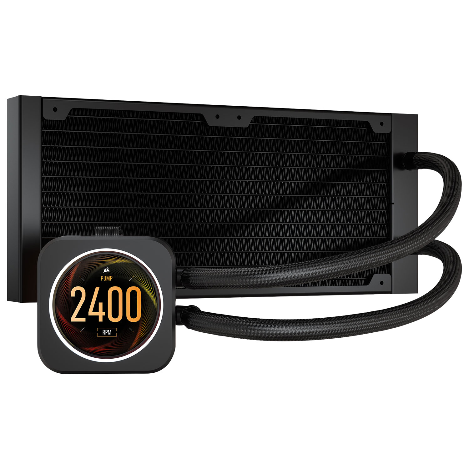 Système de refroidissement liquide avec écran 240 mm pour processeur iCUE H100i Elite de Corsair