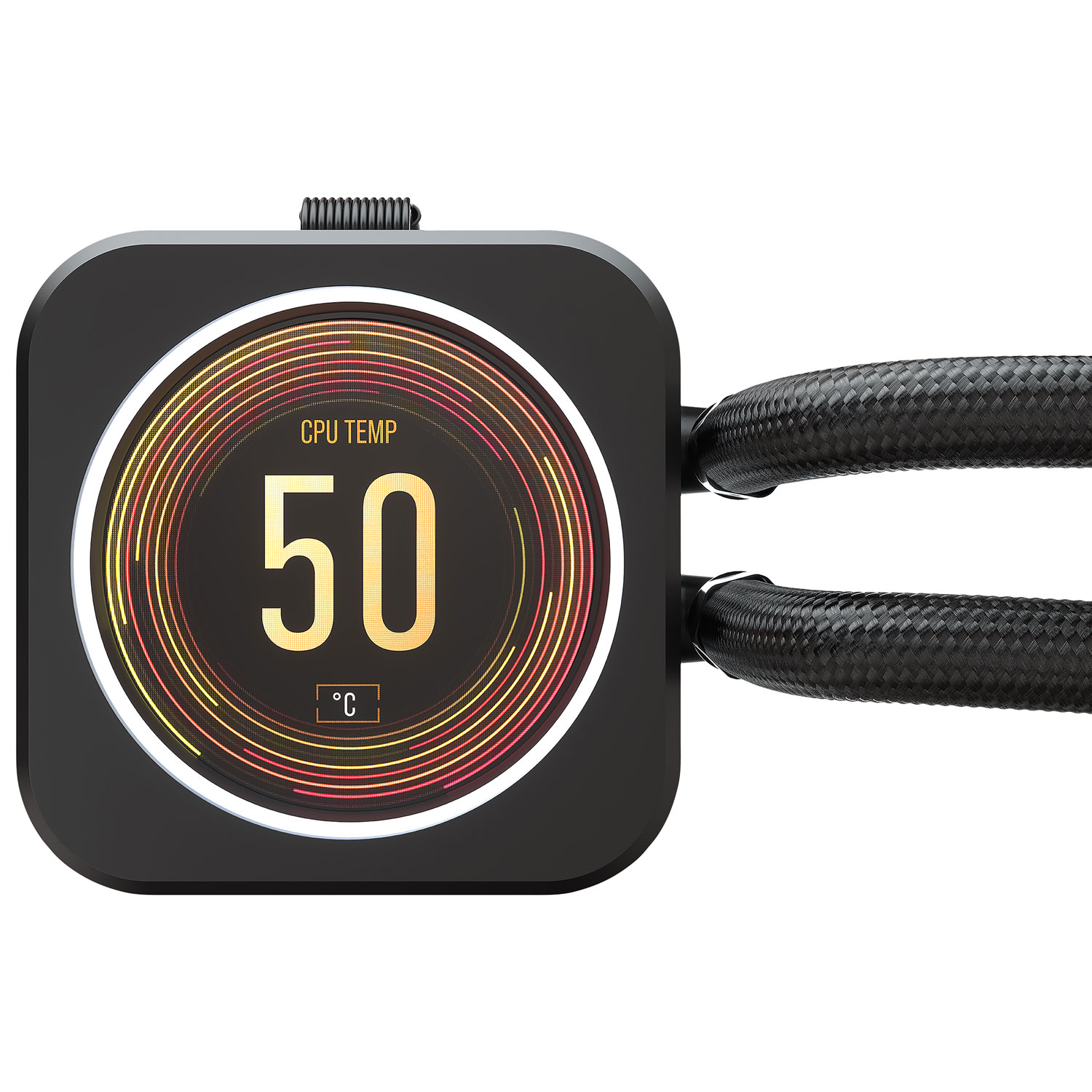 Système de refroidissement liquide avec écran 240 mm pour processeur iCUE H100i Elite de Corsair