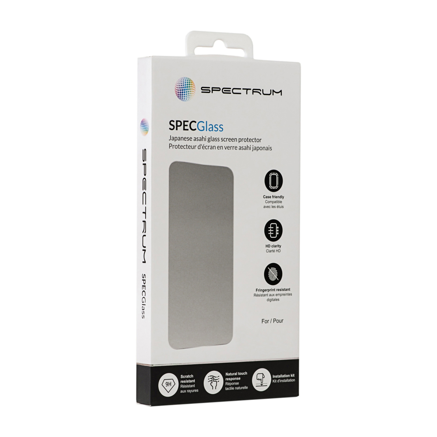 SPECTRUM SPECGlass iPhone 14 plus, étui rigide ajusté en plastique Pro Max 13 – translucide