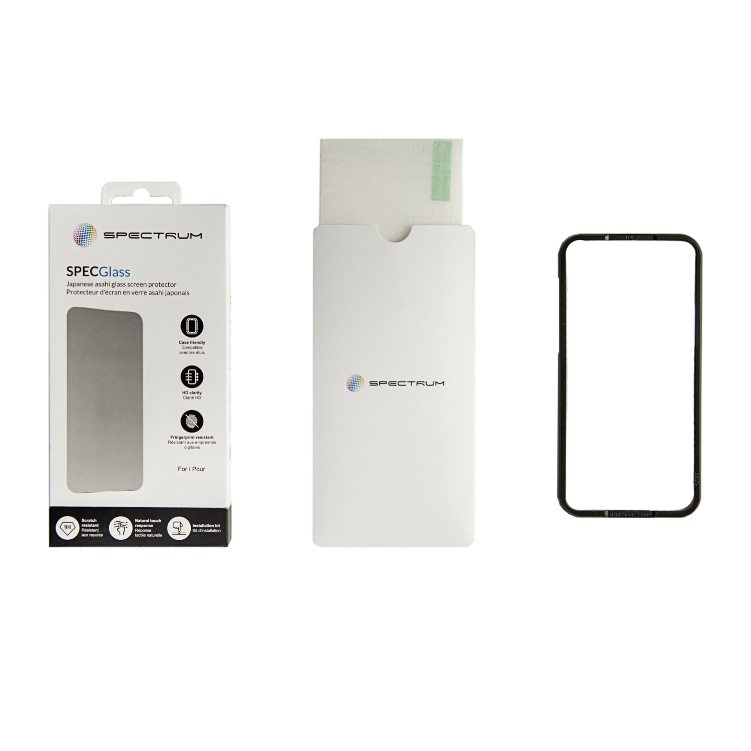 SPECTRUM SPECGlass iPhone 14 plus, étui rigide ajusté en plastique Pro Max 13 – translucide