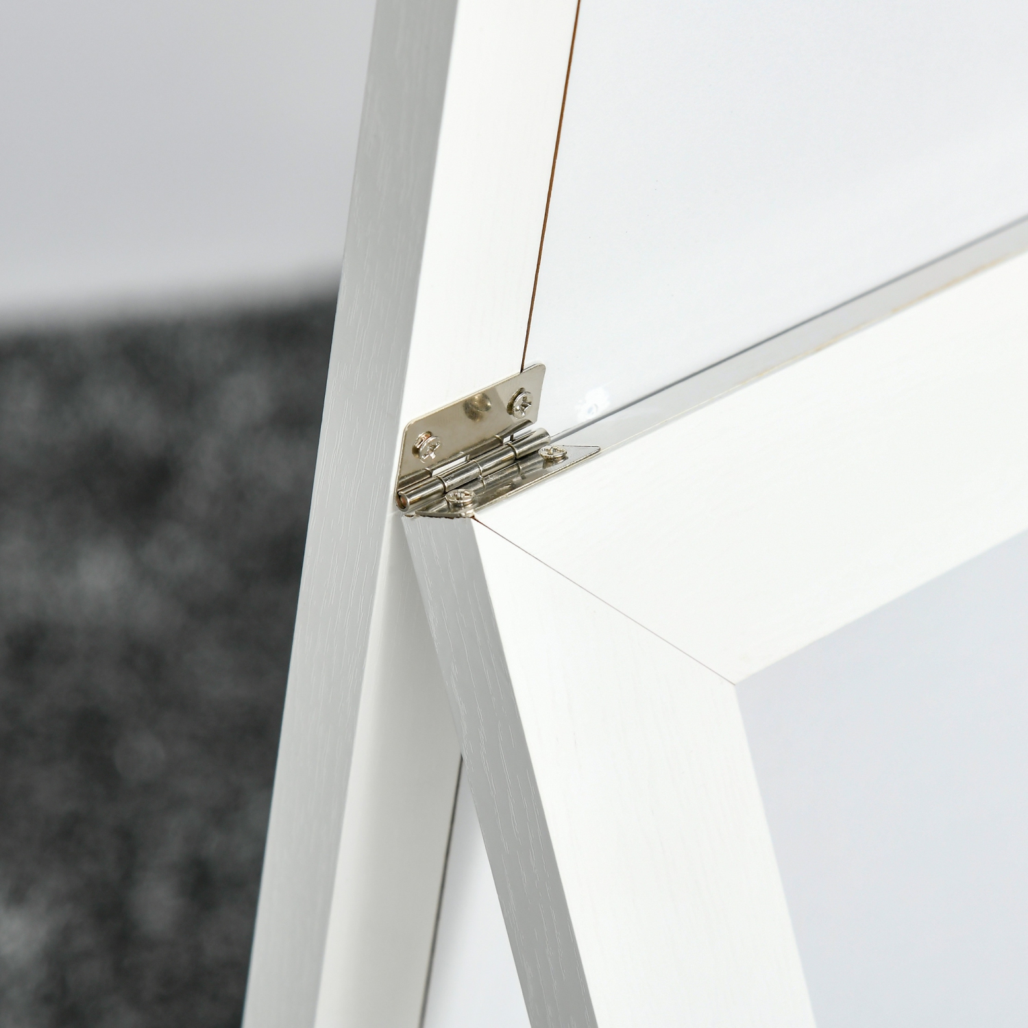 HOMCOM – Miroir pleine longueur de 58 x 20&nbsp;po avec cadre, miroir de plancher, miroir rectangulaire complet pour chambre à coucher, salon, blanc