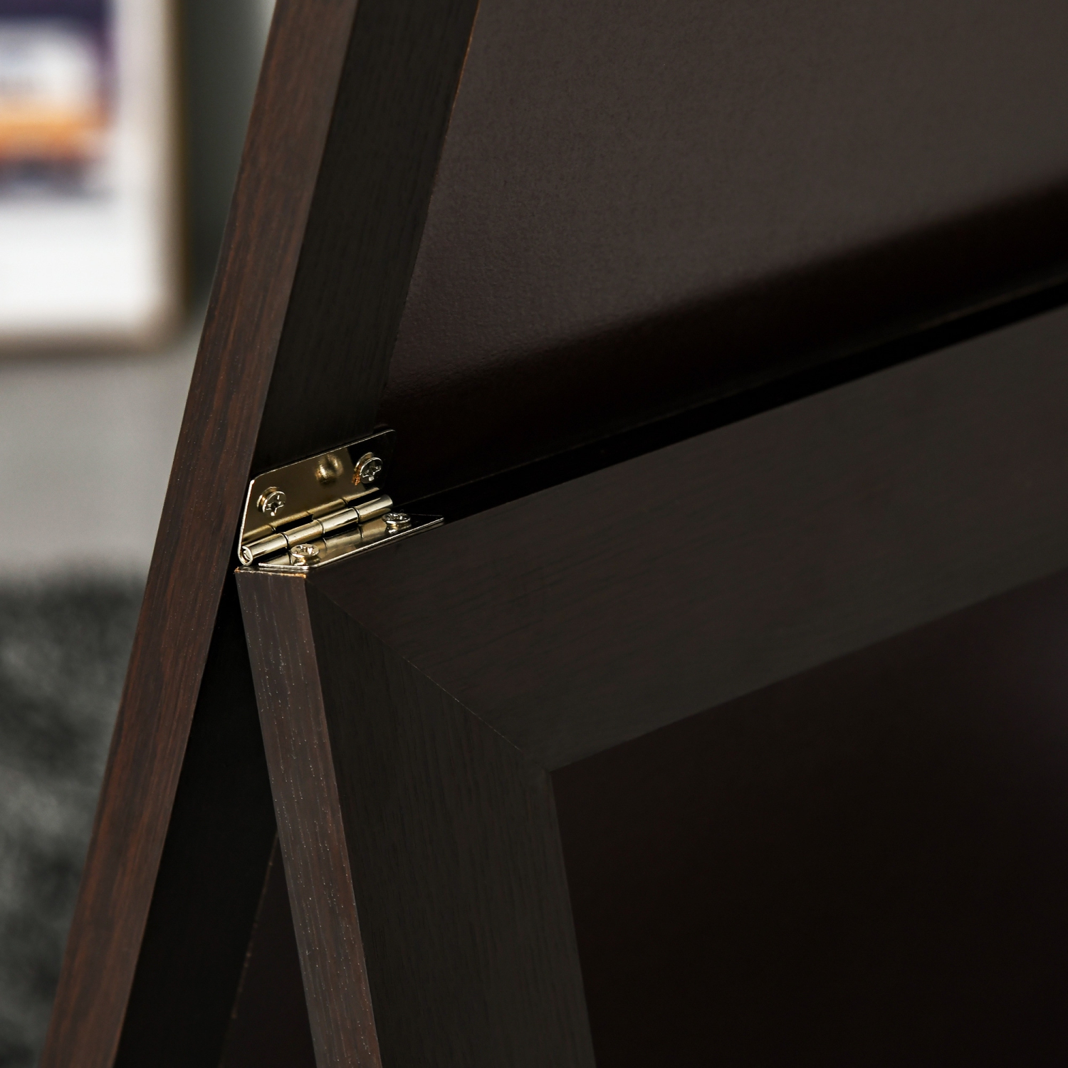 HOMCOM 58" x 20" Full Length Mirror with Frame, Floor Standing Mirror, Rectangular Full Body Mirror for Bedroom, Living Room, Brown