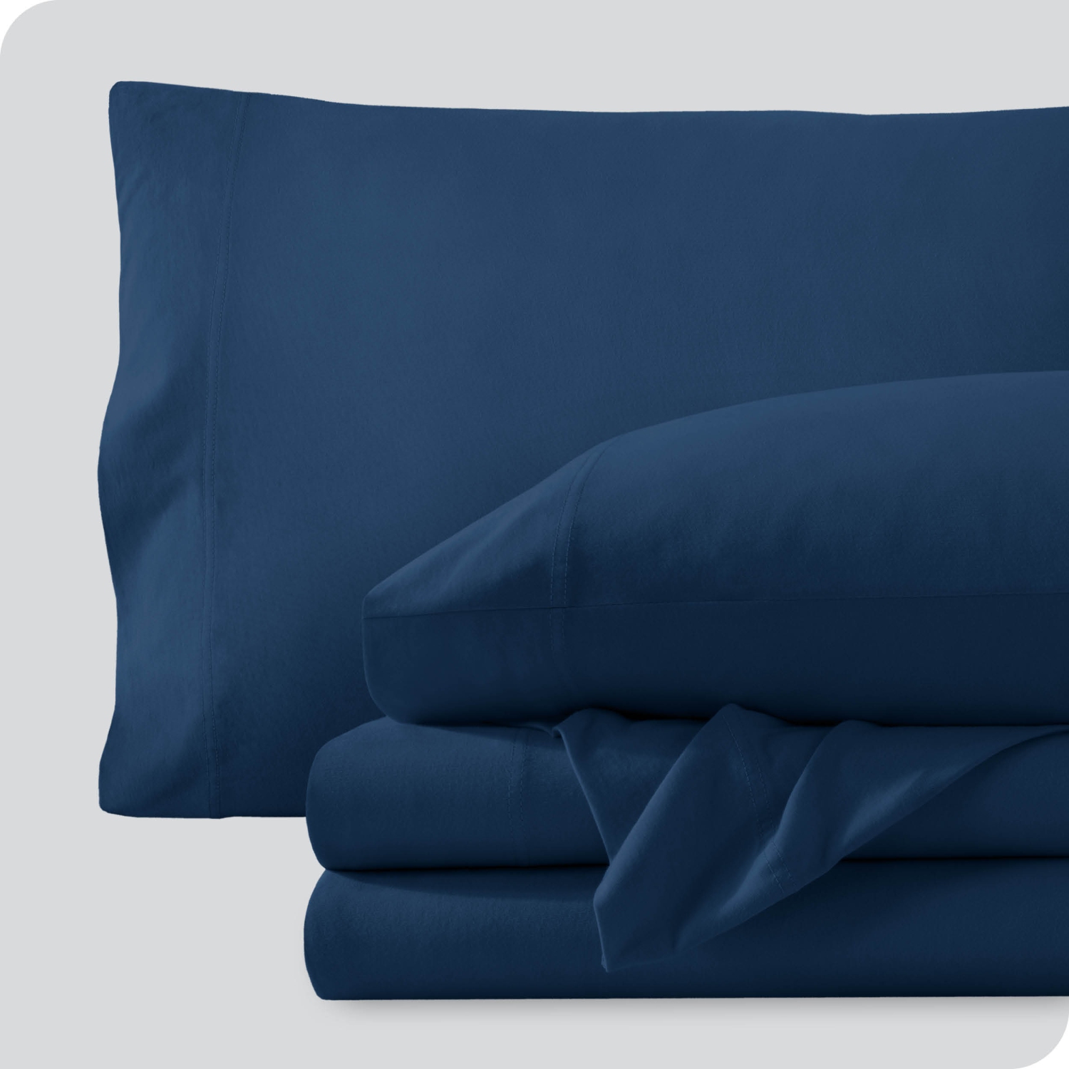 Ensemble de draps en coton jersey 100 % biologique Bare Home - Pochette profonde - léger et respirant - draps et taies d’oreiller