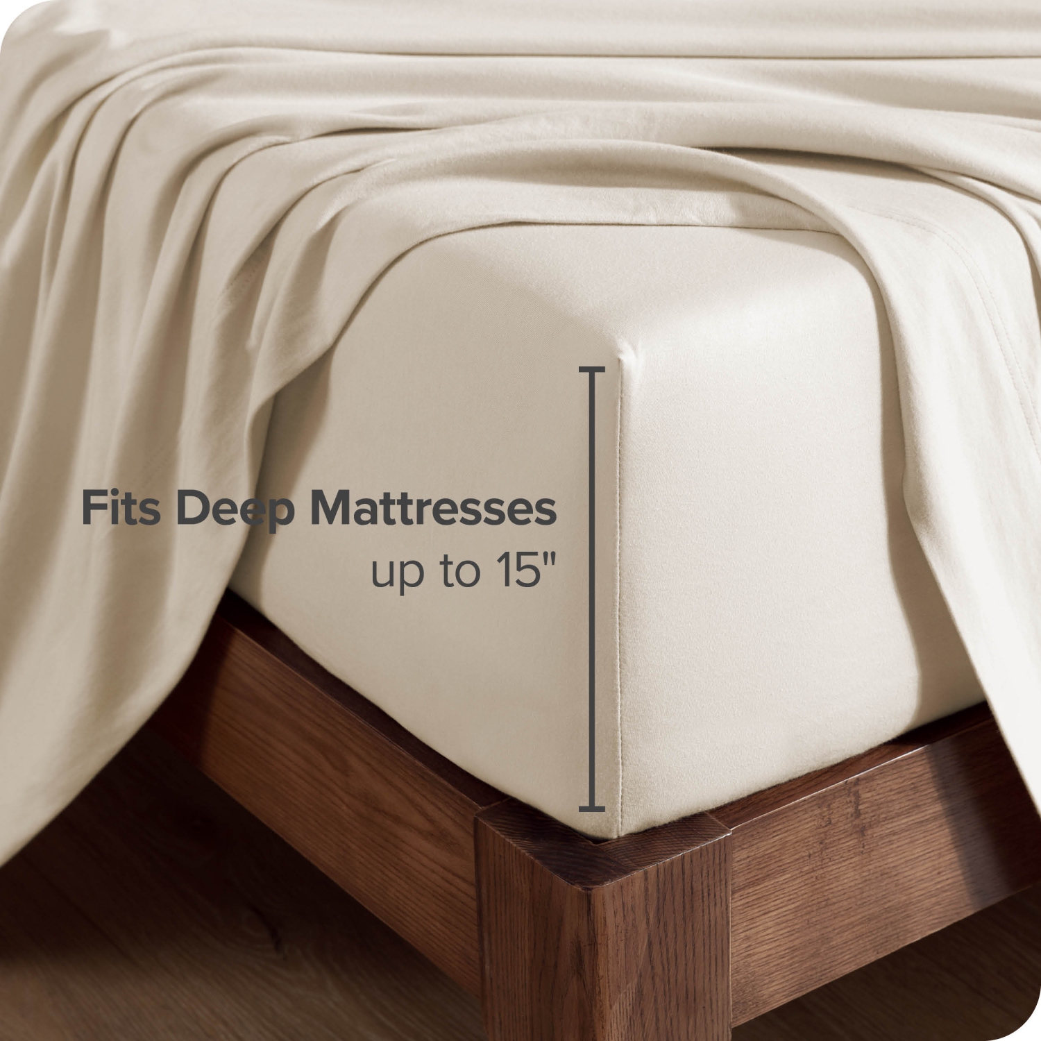 Bare Home 100% Organic Jersey Cotton Sheet Set - Deep Pocket - Lightweight & Breathable - Bedding Sheets & Pillowcases