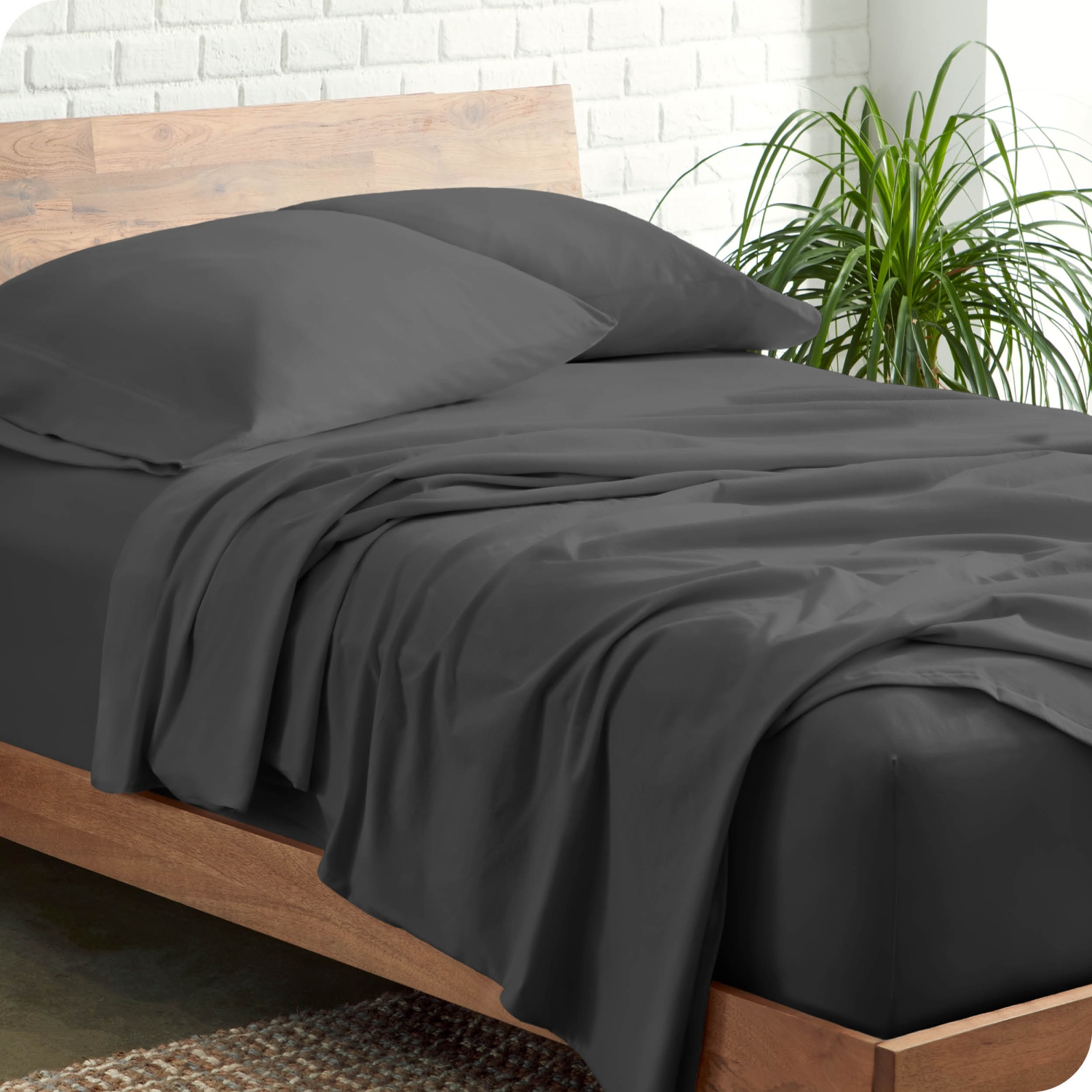 Bare Home 100% Organic Jersey Cotton Sheet Set - Deep Pocket - Lightweight & Breathable - Bedding Sheets & Pillowcases