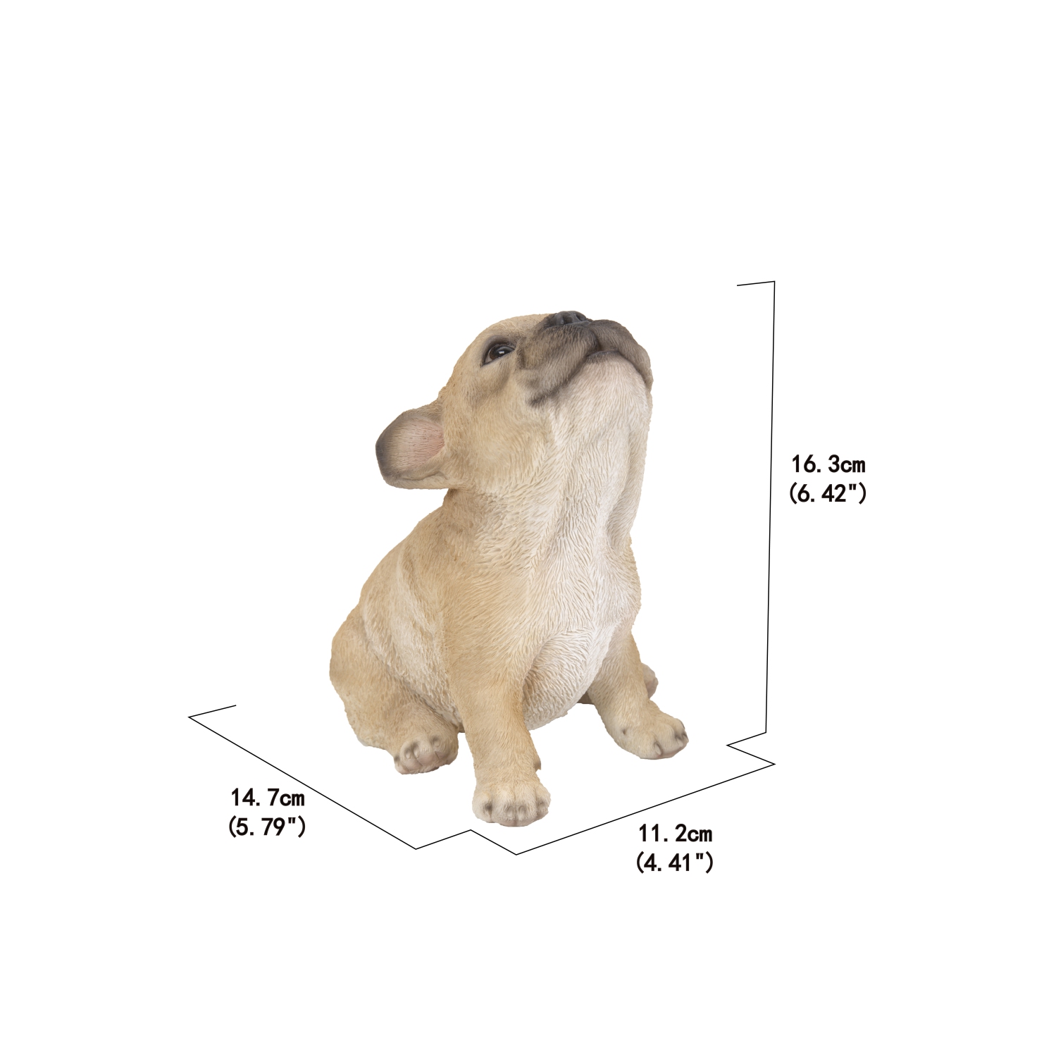 Hi-Line Gift Ltd French Bulldog Puppy Howling