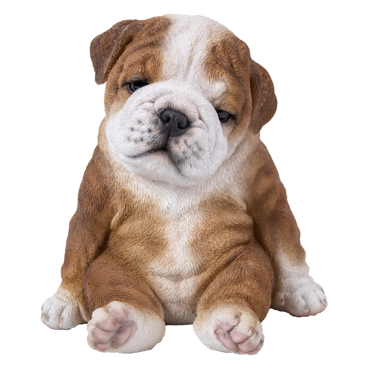 Hi-Line Gift Ltd Sitting Sleepy Bulldog Puppy Garden Statue