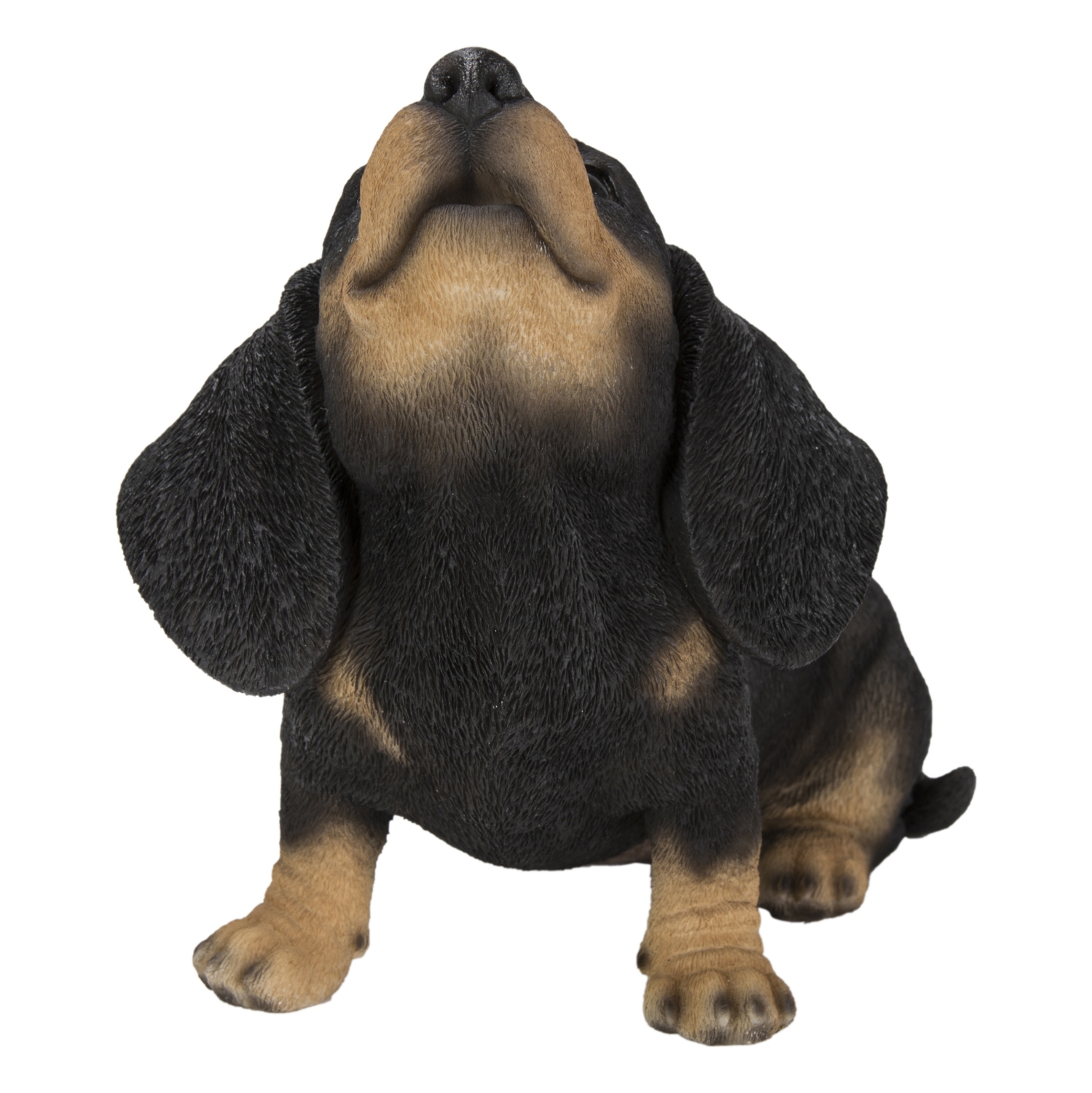 Hi-Line Gift Ltd Howling Dachshund Puppy Garden Statue
