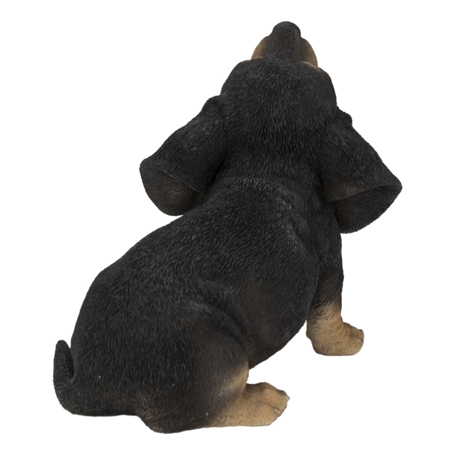 Hi-Line Gift Ltd Howling Dachshund Puppy Garden Statue