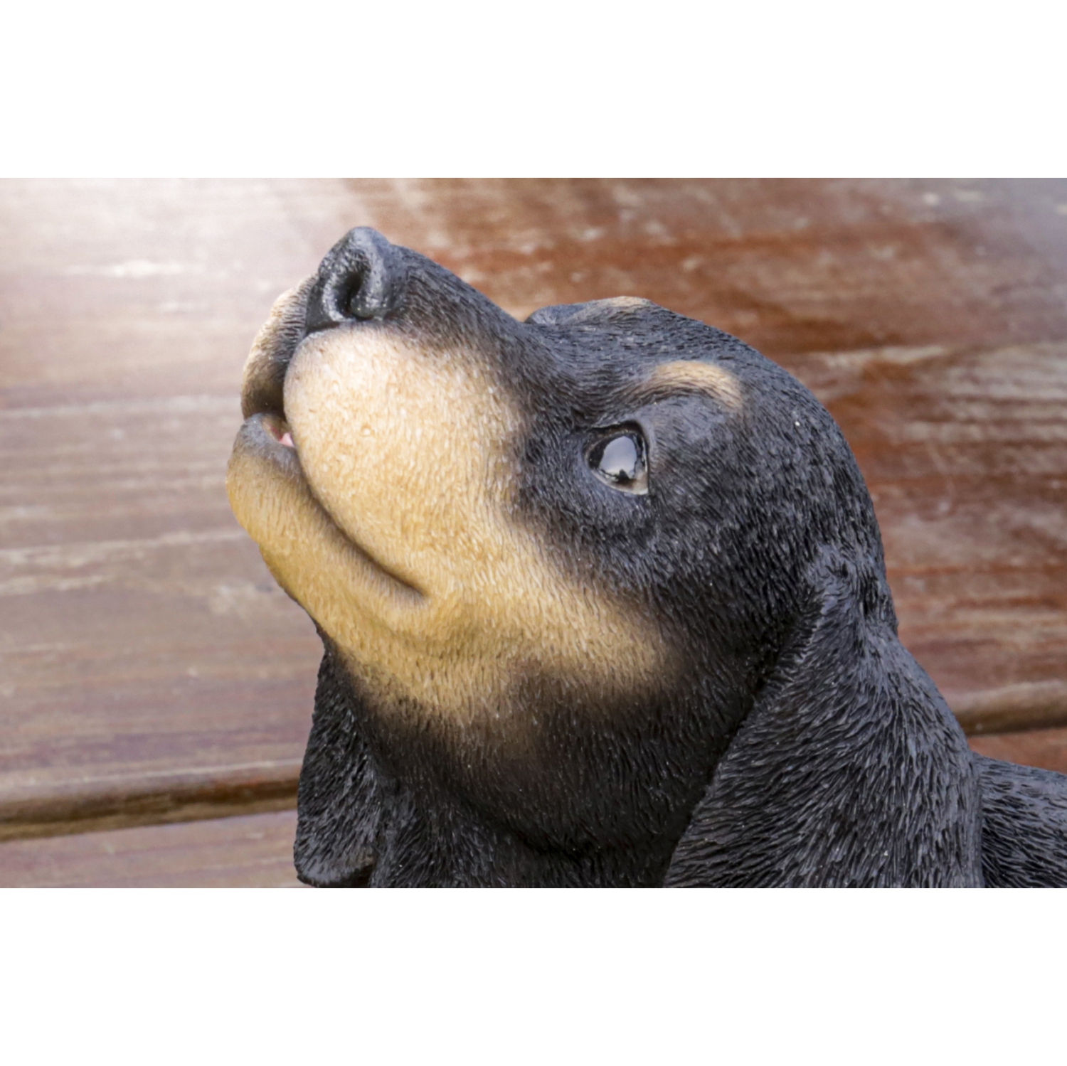 Hi-Line Gift Ltd Howling Dachshund Puppy Garden Statue