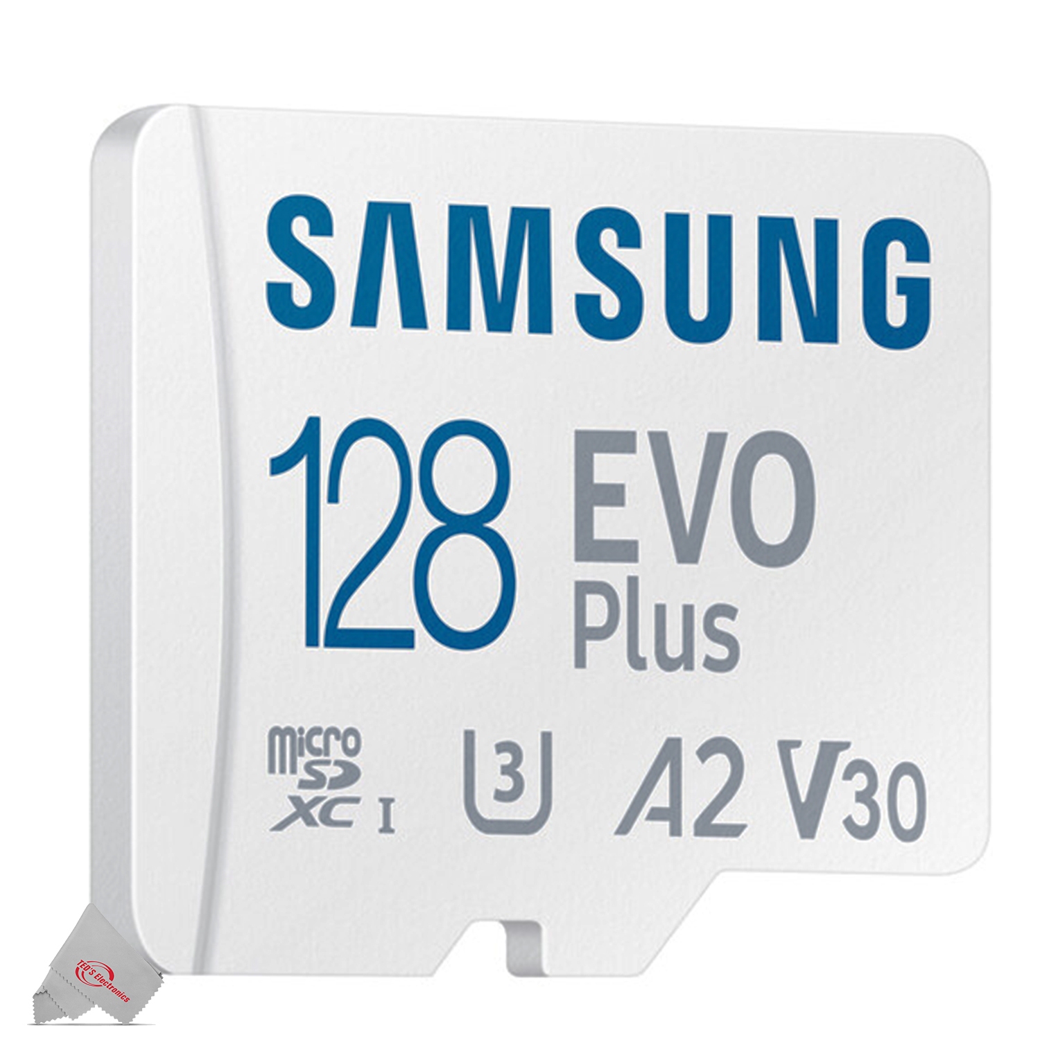Carte mémoire microSD 128 Go, 130 Mo/s EVO plus de Samsung avec adaptateur