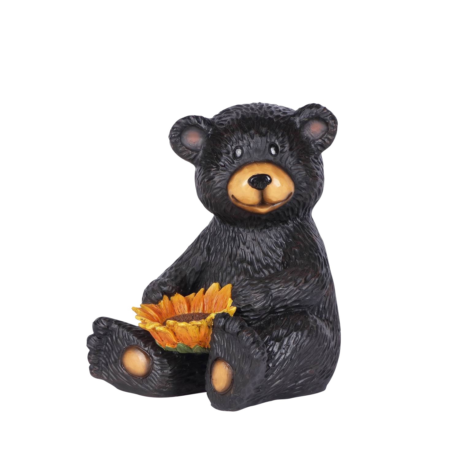 Hi-Line Gift Ltd Bear Cub Holding Sunflower