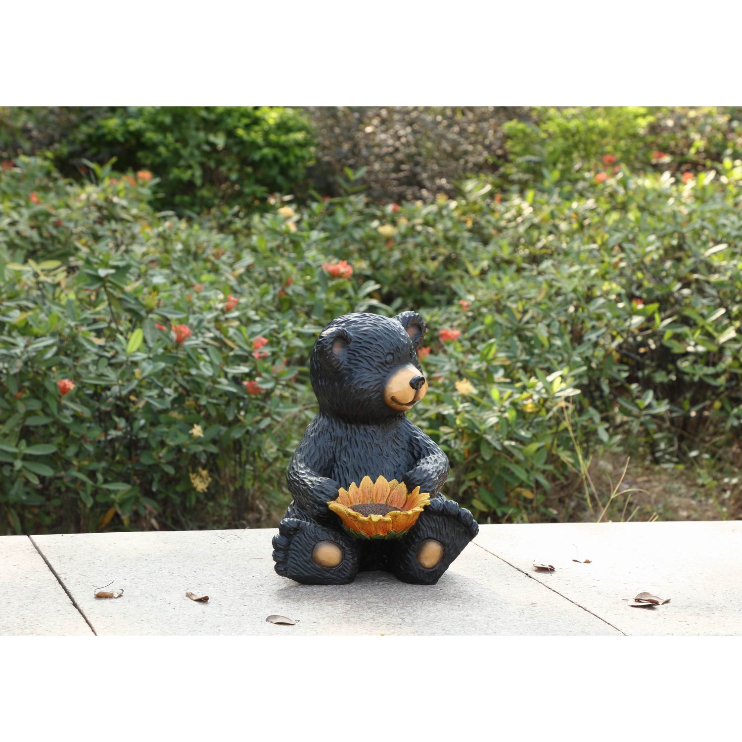 Hi-Line Gift Ltd Bear Cub Holding Sunflower