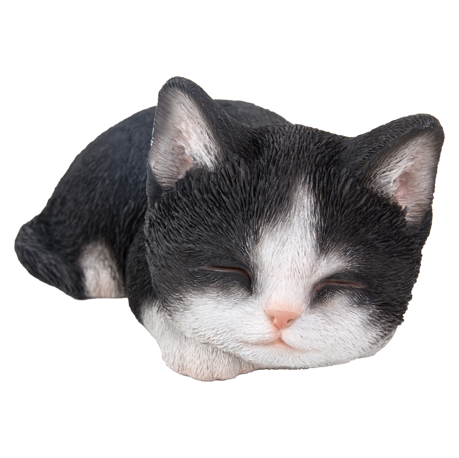 Hi-Line Gift Ltd Black & White Kitten Sleeping