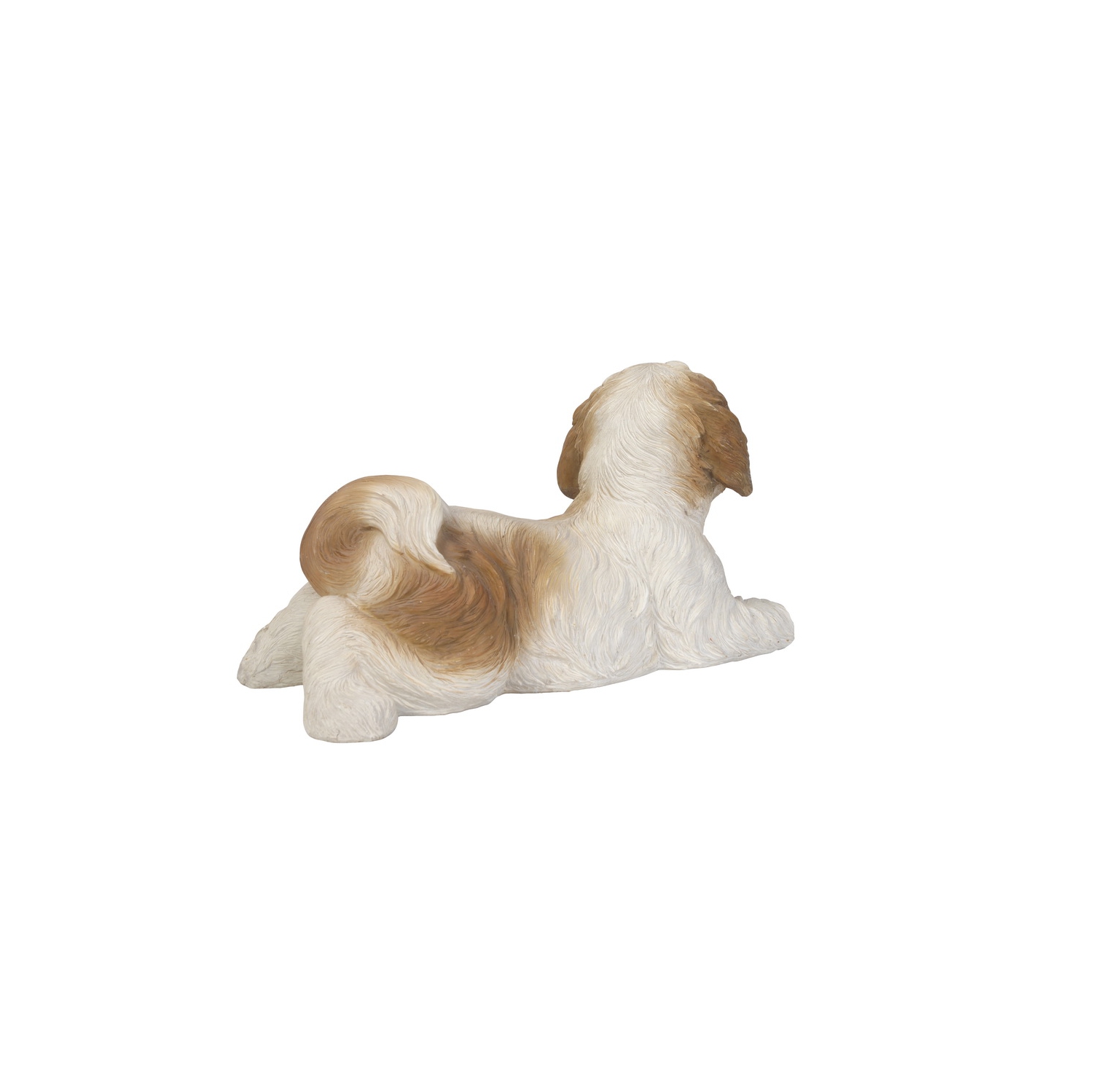 Hi-Line Gift Ltd Shih Tzu Lying Down - Brown/White