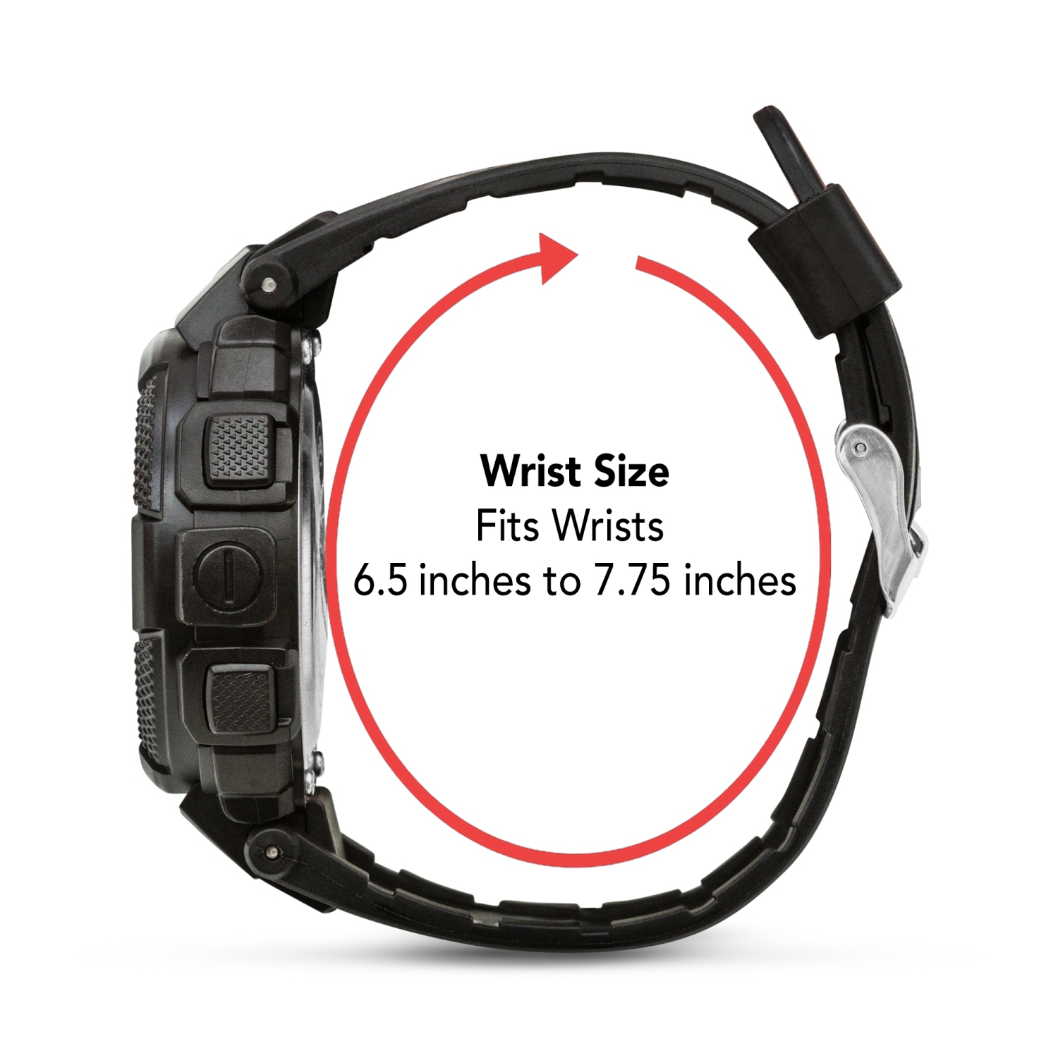 Mens Digital Sports Watch, 45mm Large Face Digital Chronograph, Resin Strap, Military Time 12H/24H, Light Up, Alarm, Stopwatch, Water Resistant