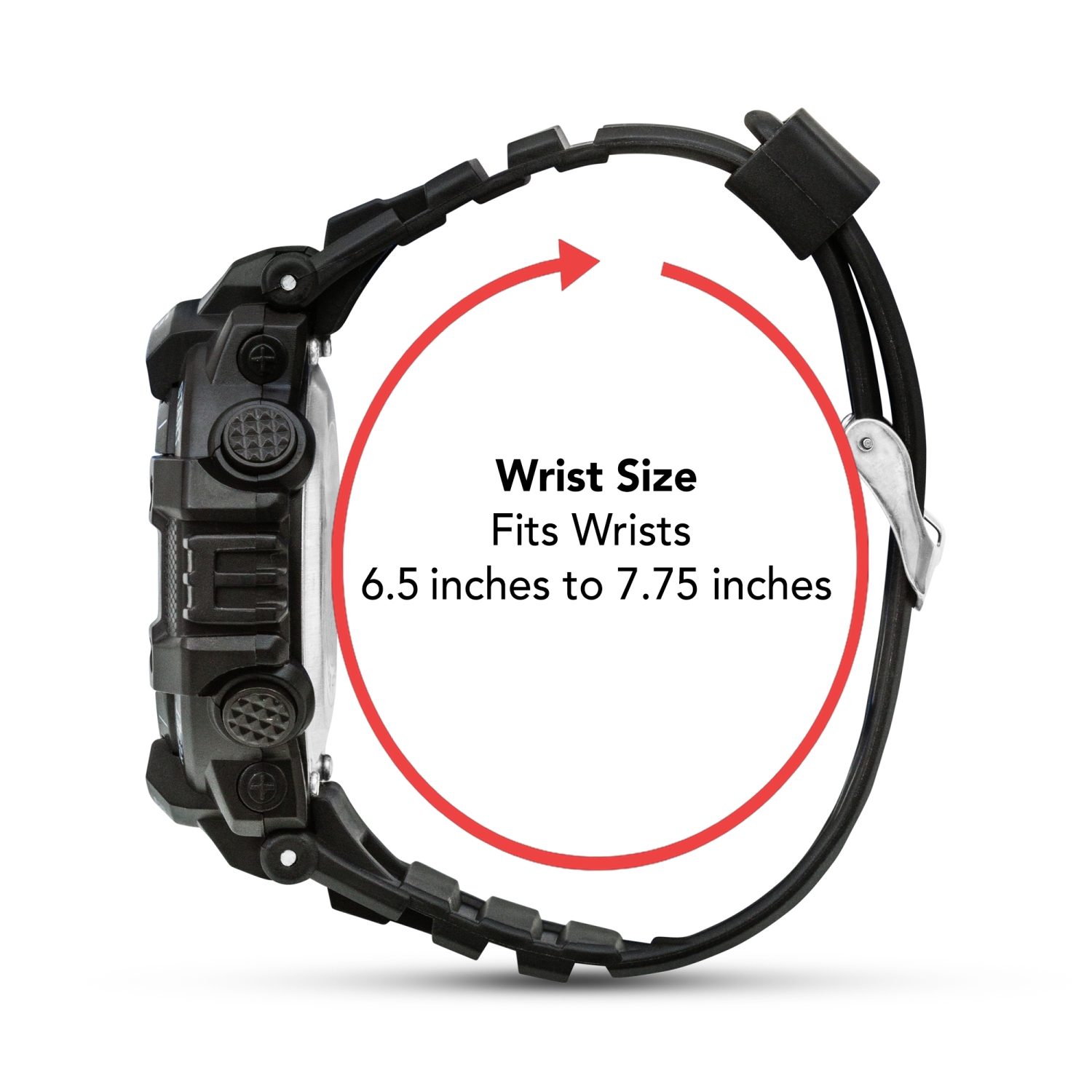 Mens Digital Sports Watch, 48mm Large Face Digital Chronograph, Resin Strap, Military Time 12H/24H, Light Up, Alarm, Stopwatch, Water Resistant