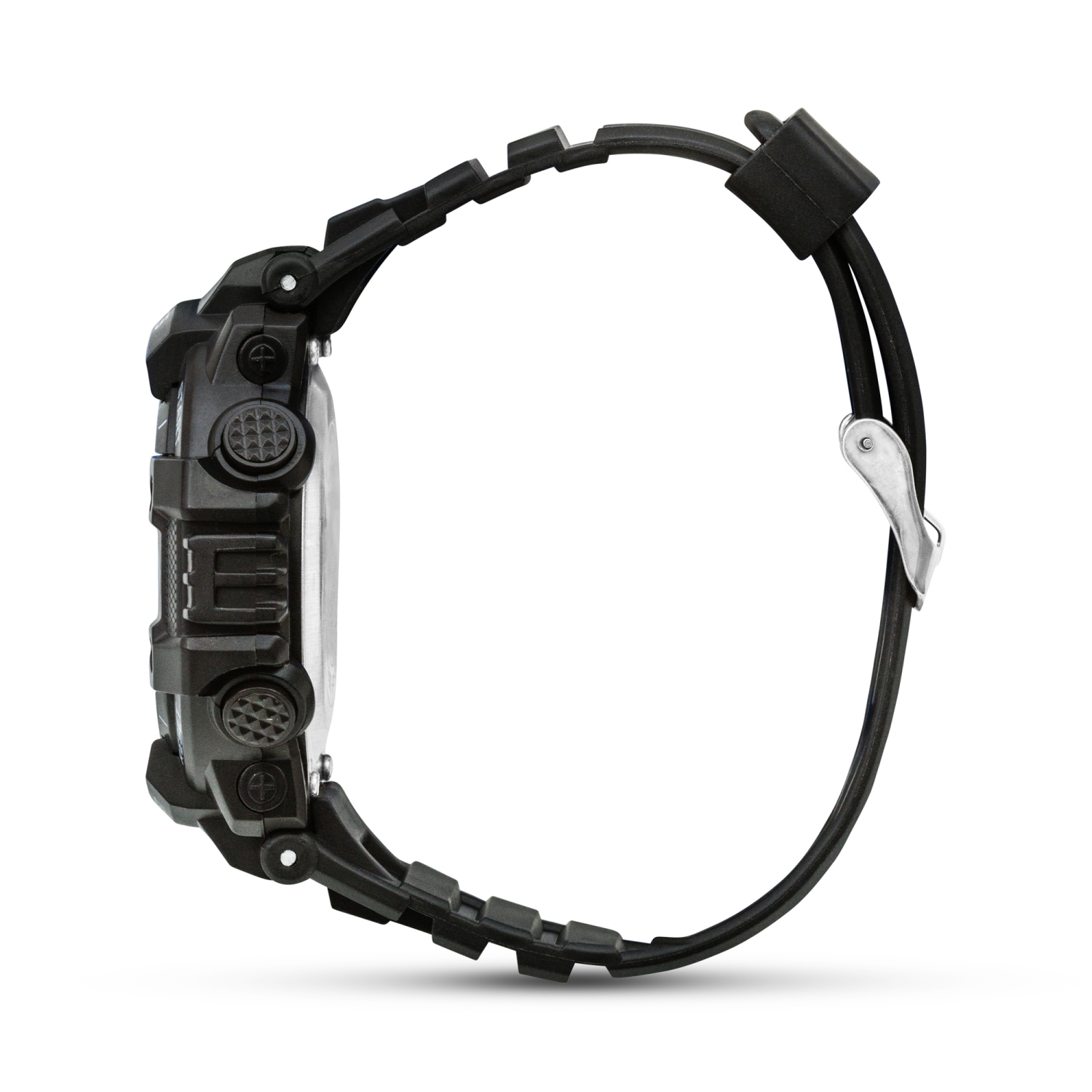 Mens Digital Sports Watch, 48mm Large Face Digital Chronograph, Resin Strap, Military Time 12H/24H, Light Up, Alarm, Stopwatch, Water Resistant