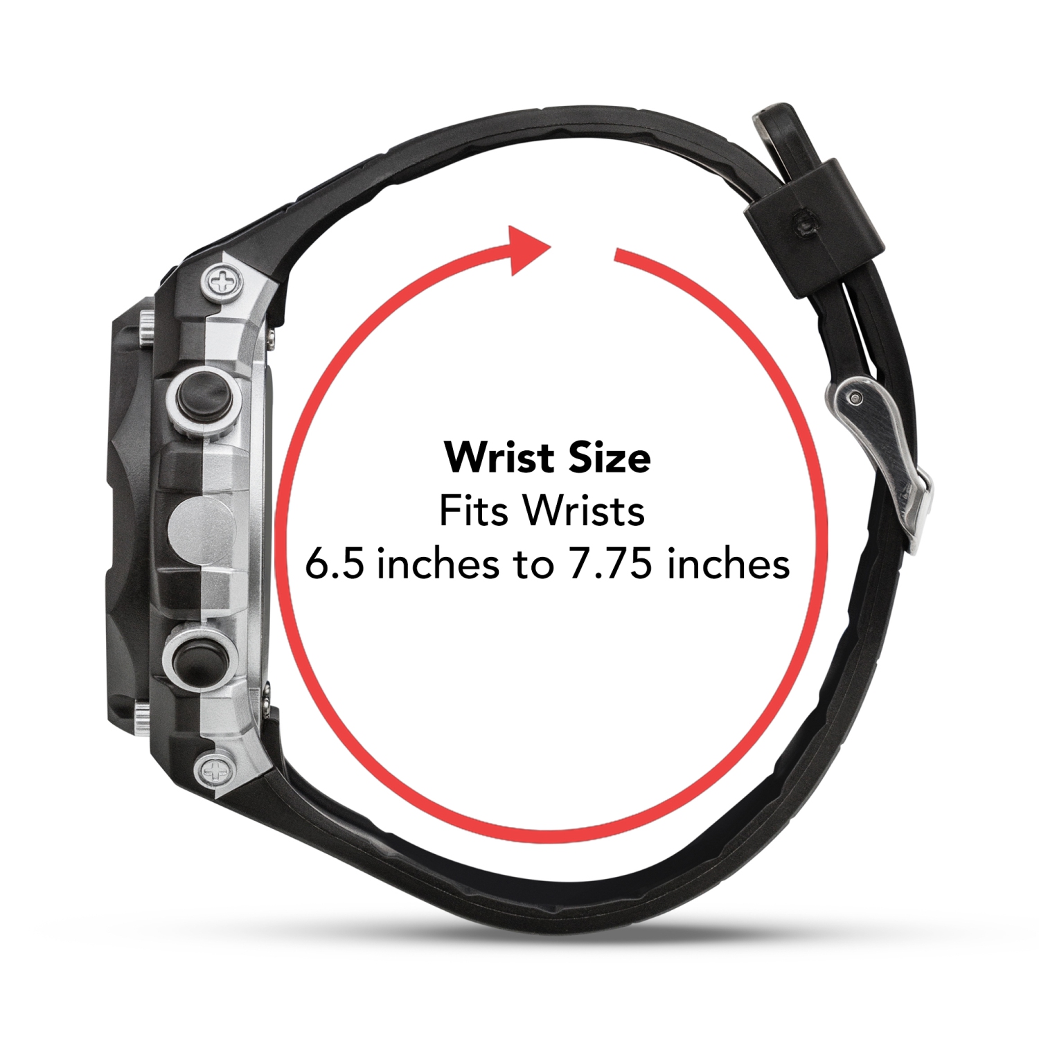 Mens Digital Sports Watch, 44mm Large Face Digital Chronograph, Resin Strap, Military Time 12H/24H, Light Up, Alarm, Stopwatch, Water Resistant