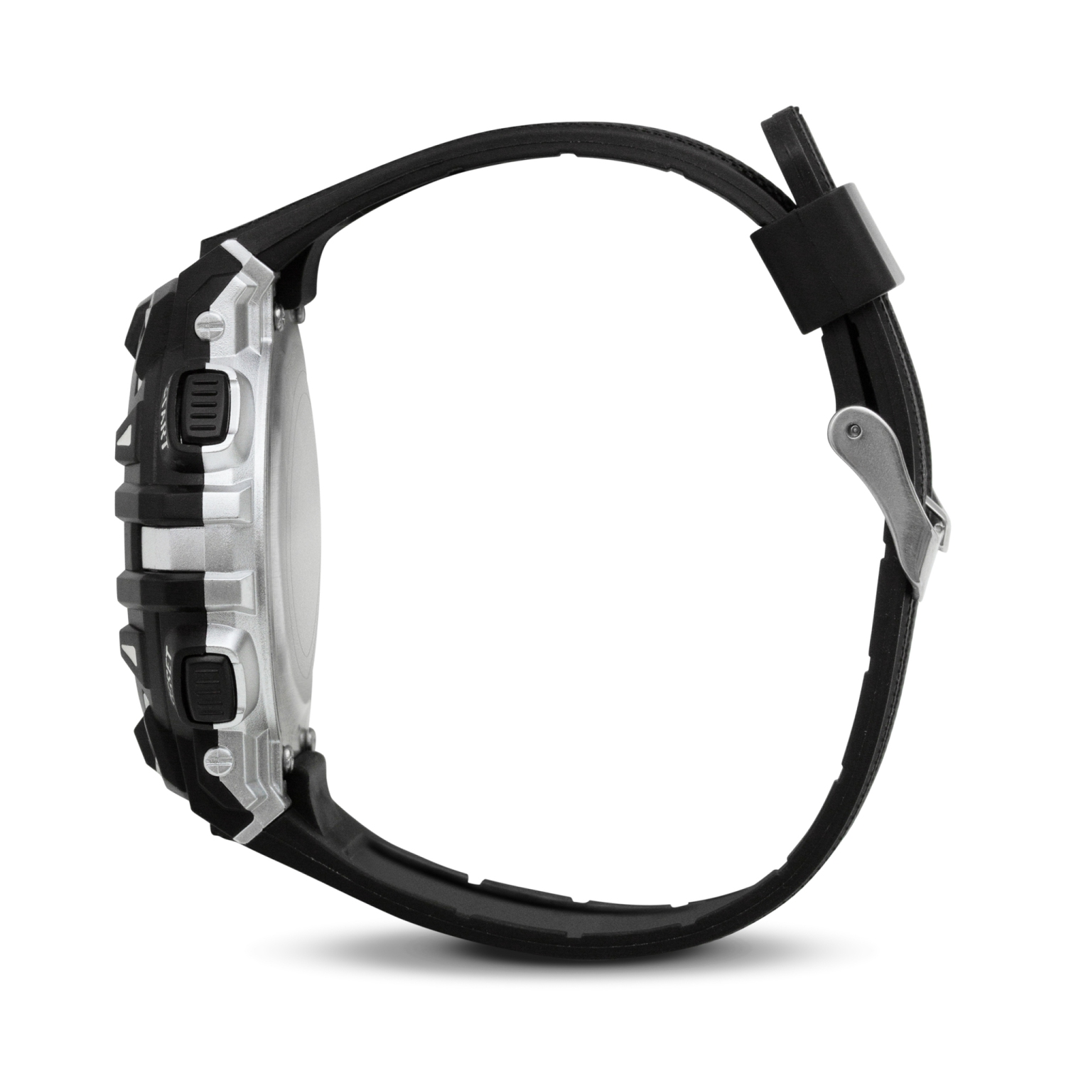 Mens Digital Sports Watch, 46mm Large Face Digital Chronograph, Resin Strap, Military Time 12H/24H, Light Up, Alarm, Stopwatch, Water Resistant