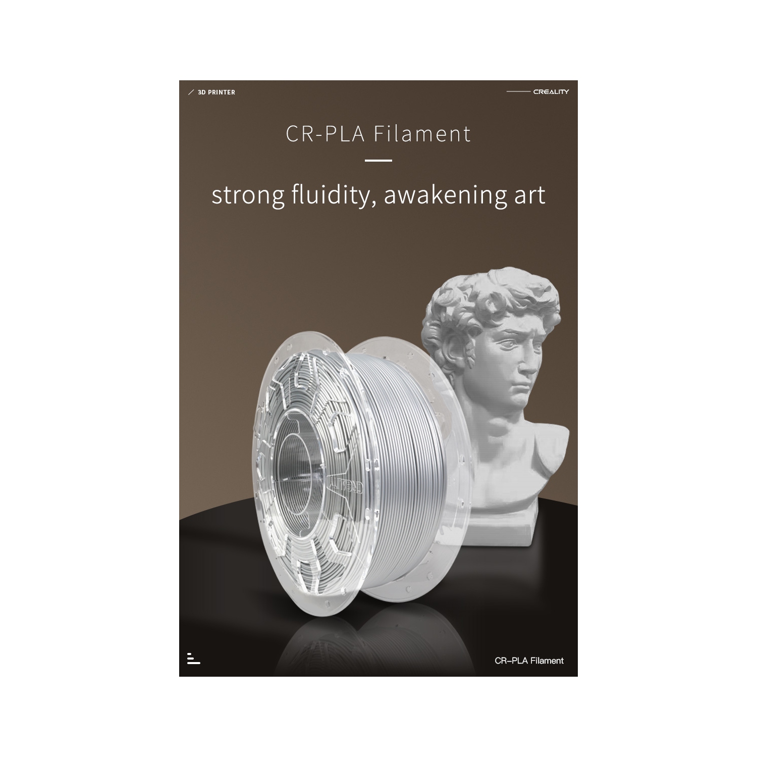 Creality CR-PLA 3D Printer Filament 1.75 mm, 1 KG Spool