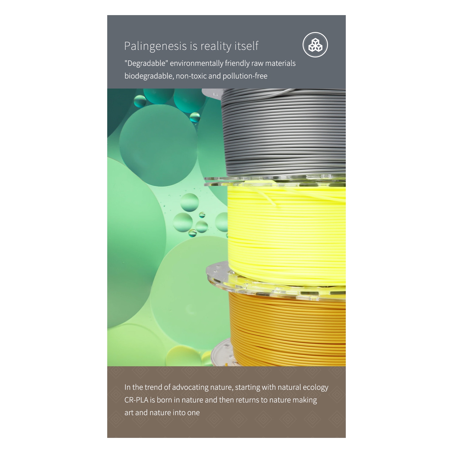 Creality CR-PLA 3D Printer Filament 1.75 mm, 1 KG Spool