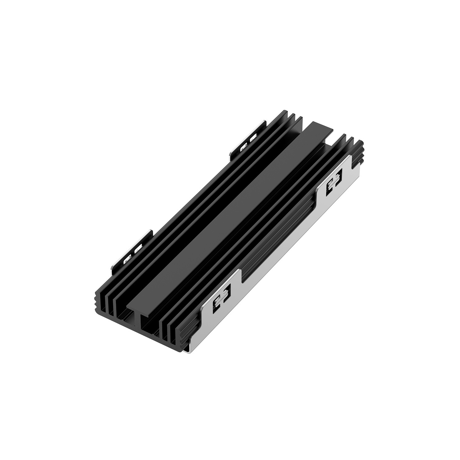 M.2 2280 SSD Heatsink with Double Thermal Silicone Pad for PCIE NVME Aluminum Alloy Material - axGear