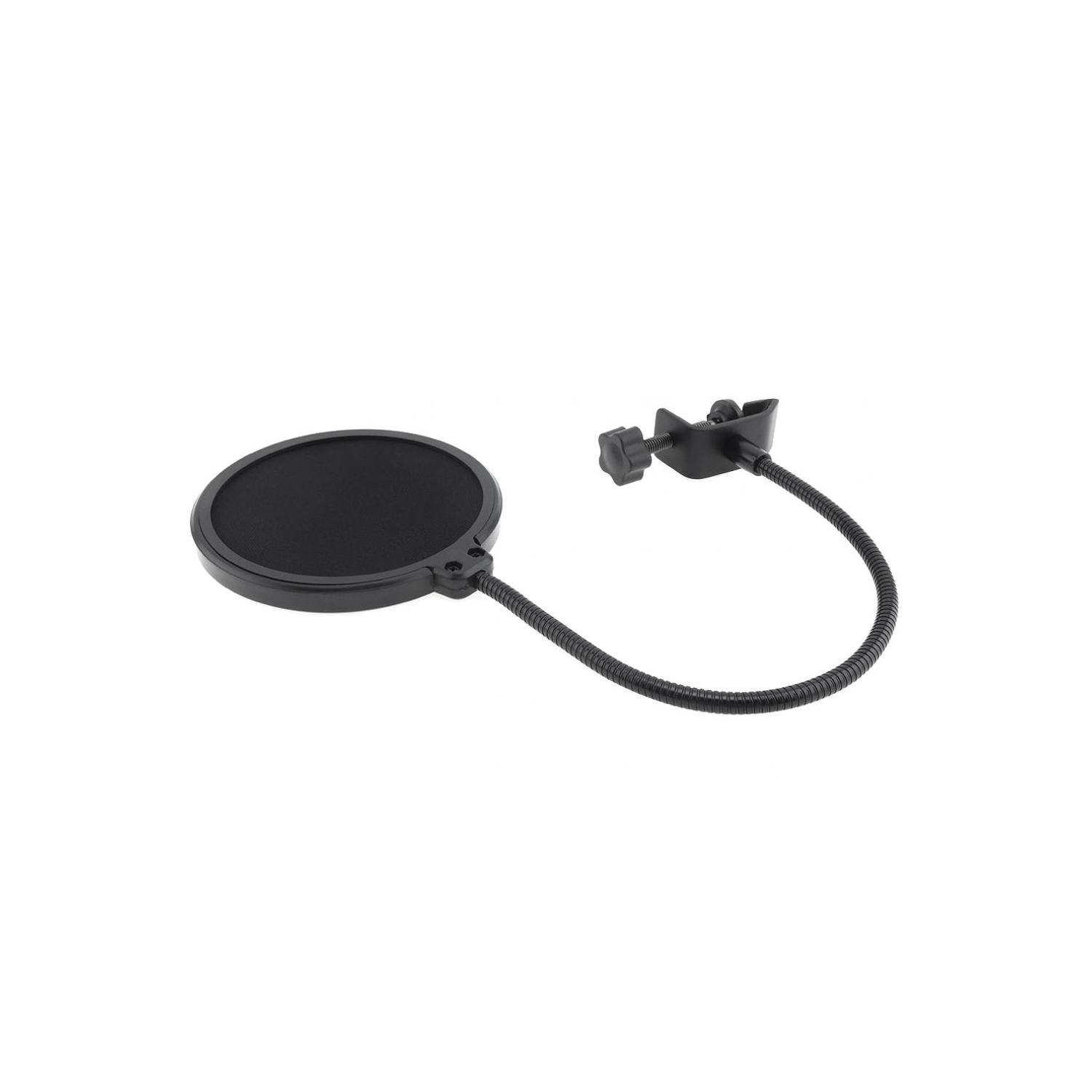 Miccrophone Pop Filter Cover Pour Mic Windscreen Métal Isolation Shield pour Enregistrement Vocal Noir - axGear