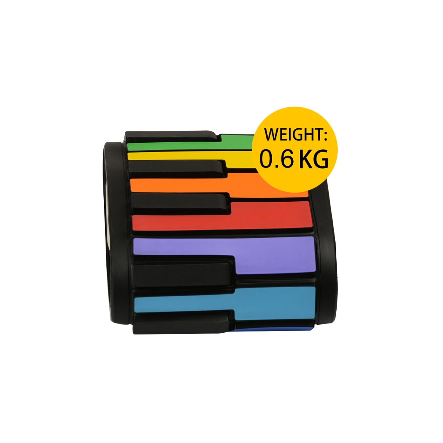 Keyboard Piano Rainbow Piano Keyboard Roll Up Piano 49 Keys Flexible Colourful Foldable Silicone Toddler - axGear