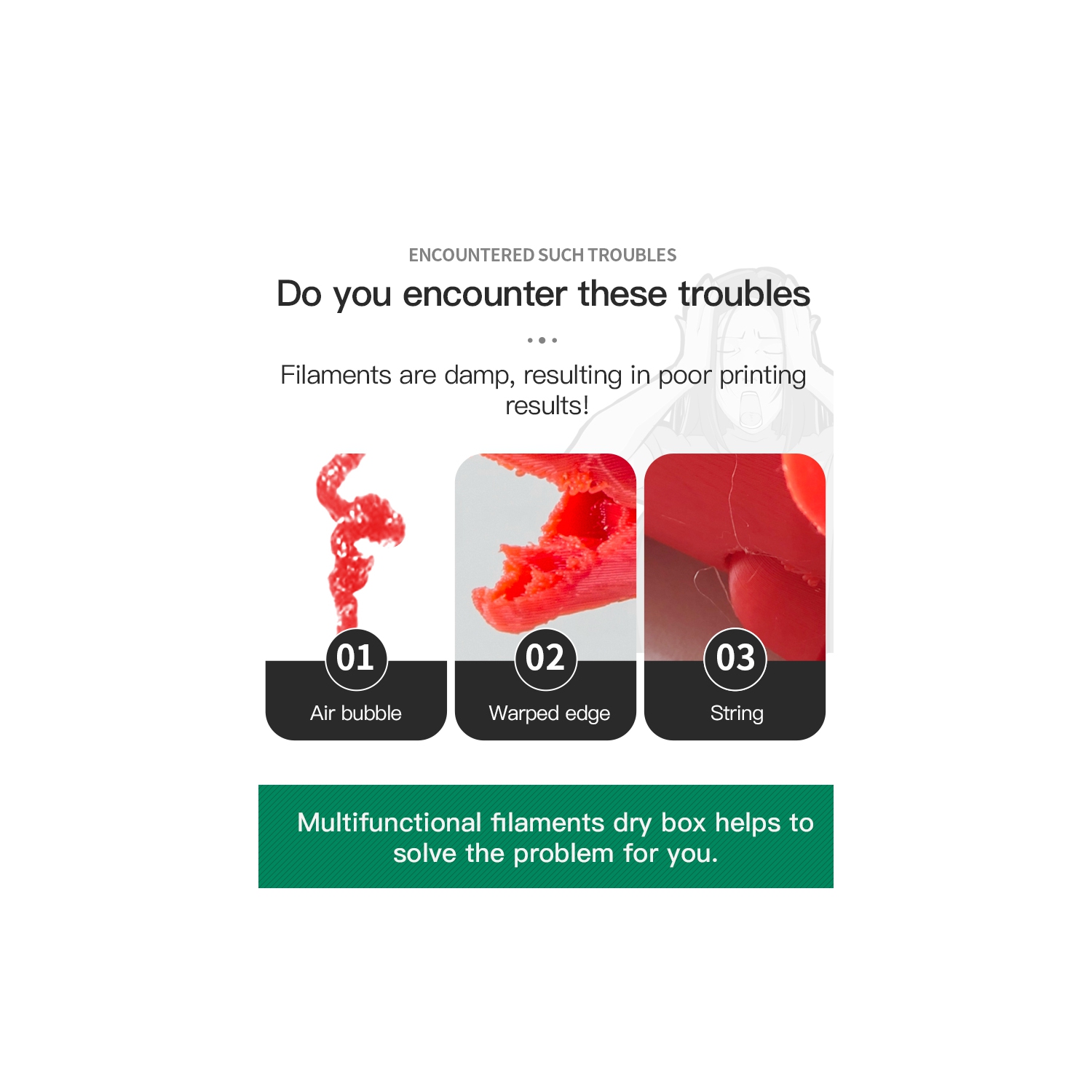 Creality Filament Dry Box, Fits 1 KG Spool