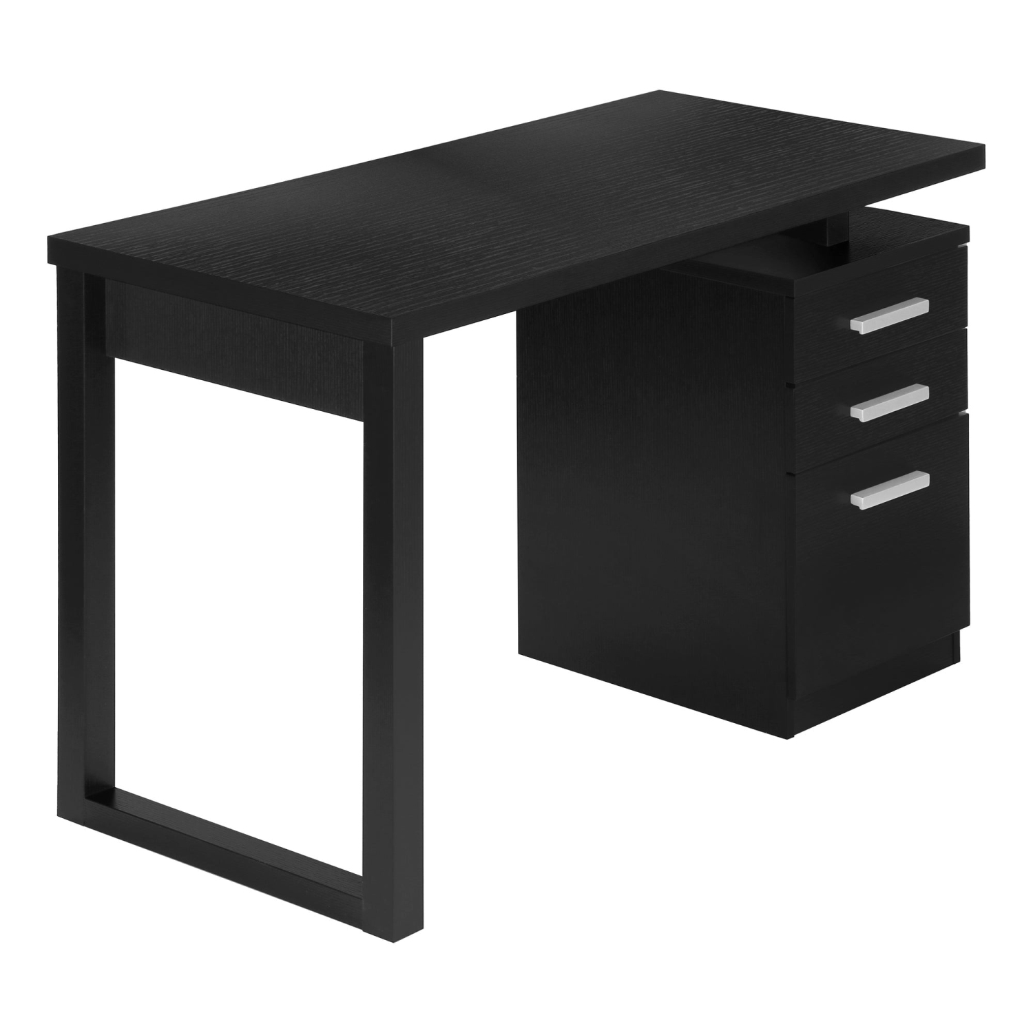 Monarch Specialties I 7691 Computer Desk 48"L Black Left Or Right Facing